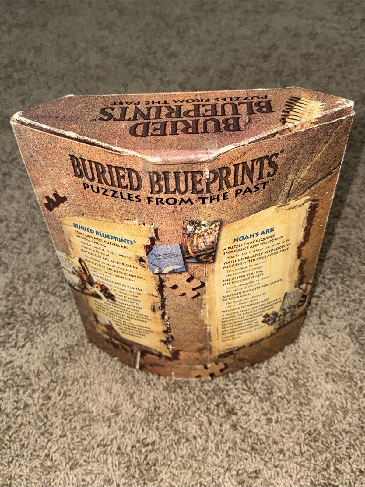 Buried Blueprints Noahs Ark 1000 Piece Puzzle Vintage Jigsaw
