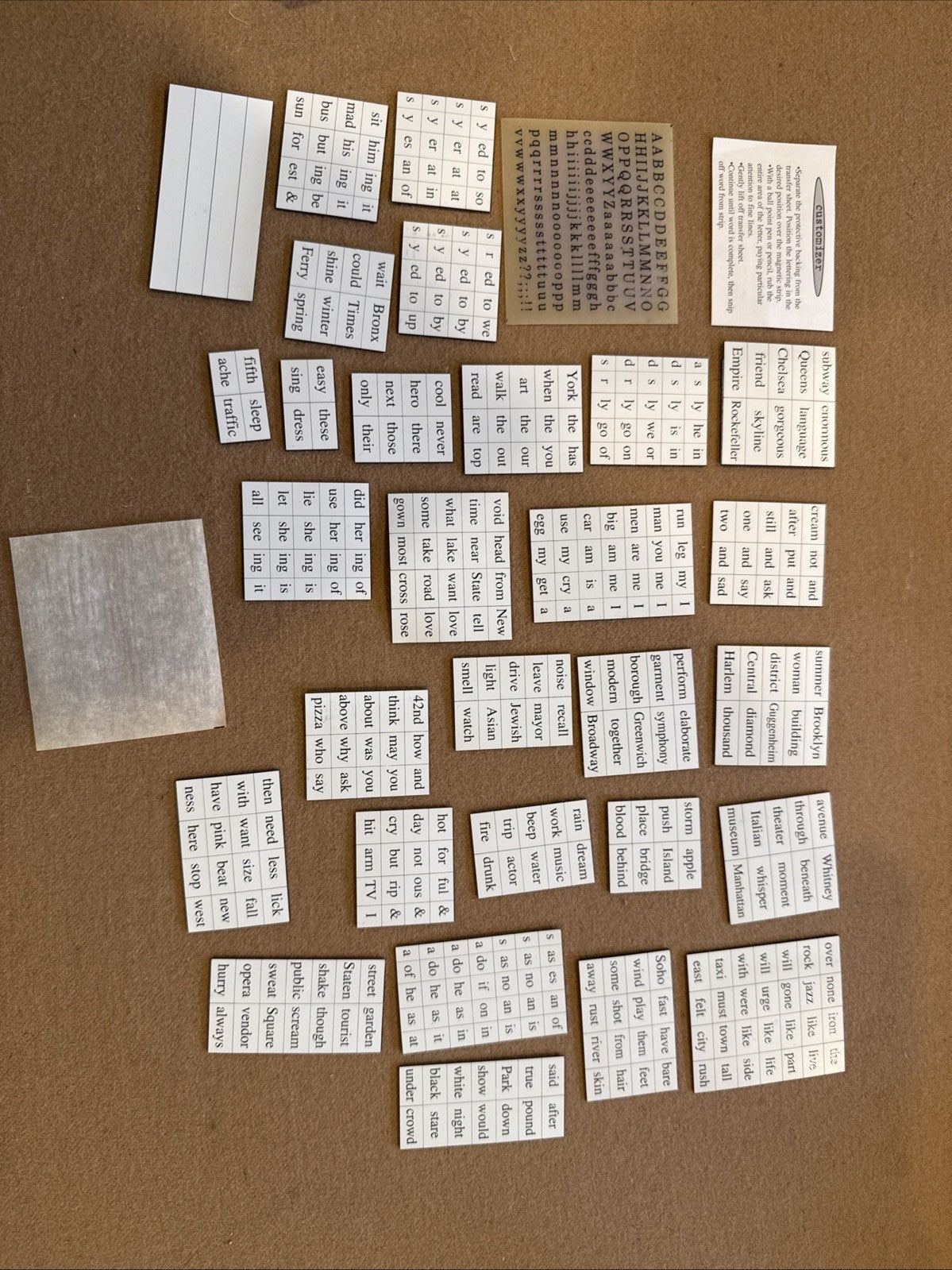 Magnetic Poetry Kit New York City Edition, Near Complete, NYC Theme Word Magnets