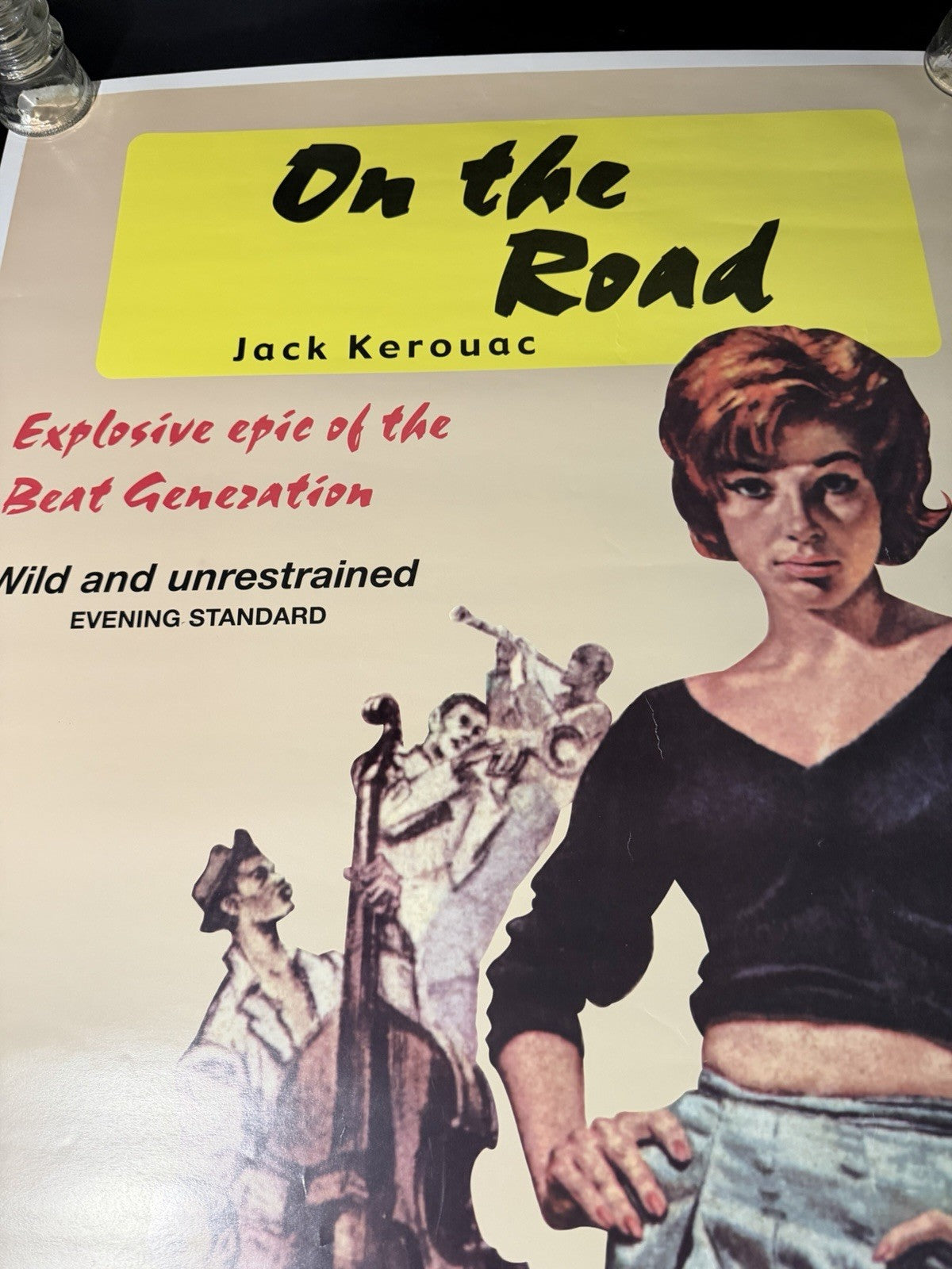 Vintage 1999 Jack Kerouac On the Road Poster Beat Generation Art 24.5x36"