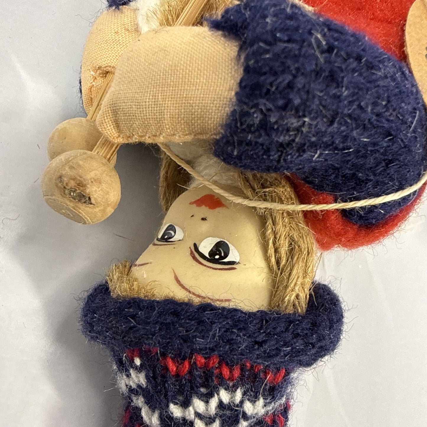 Vintage Norwegian Ski Doll Nord Traditional Winter Costume Souvenir