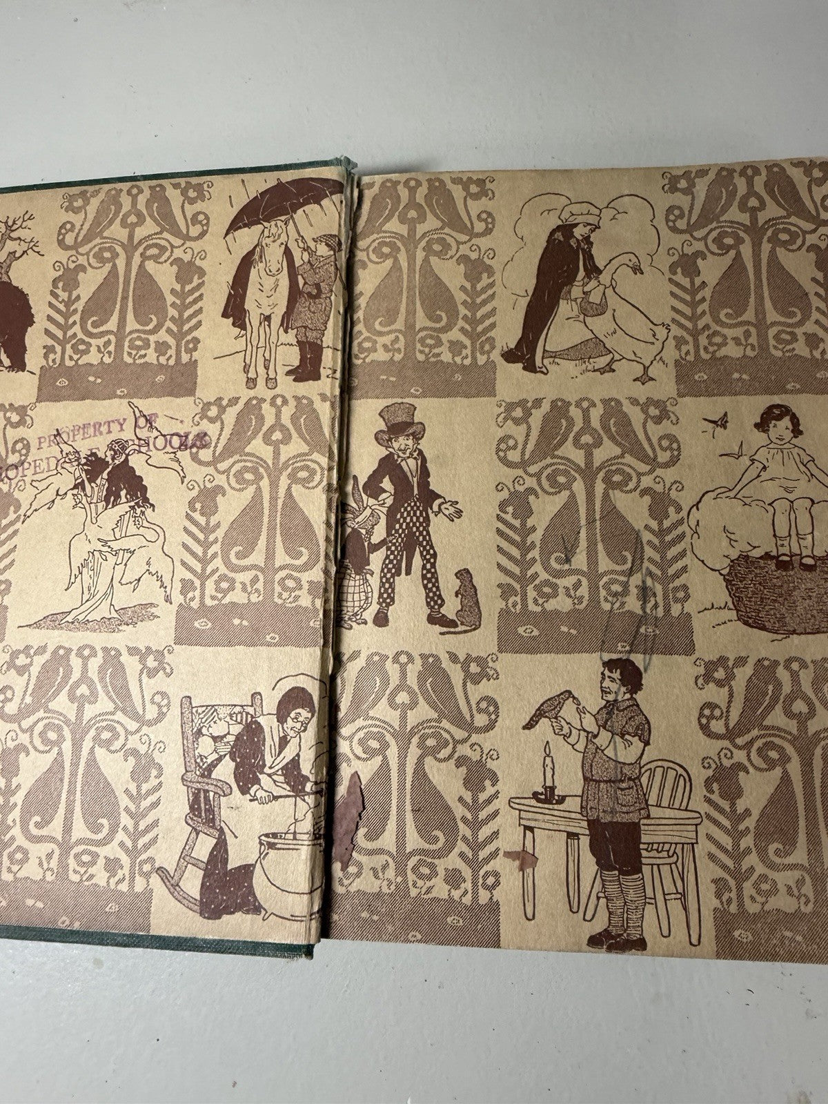 1924 Child Library Readers Book Four William H Elson Antique Illustrated School