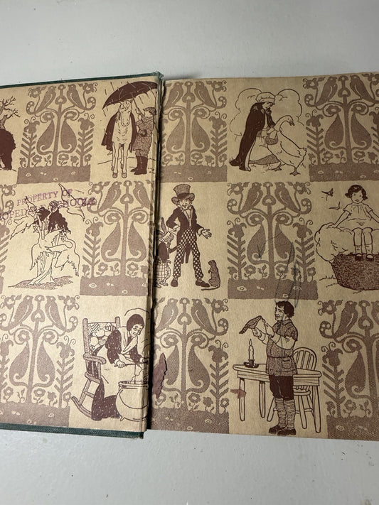 1924 Child Library Readers Book Four William H Elson Antique Illustrated School