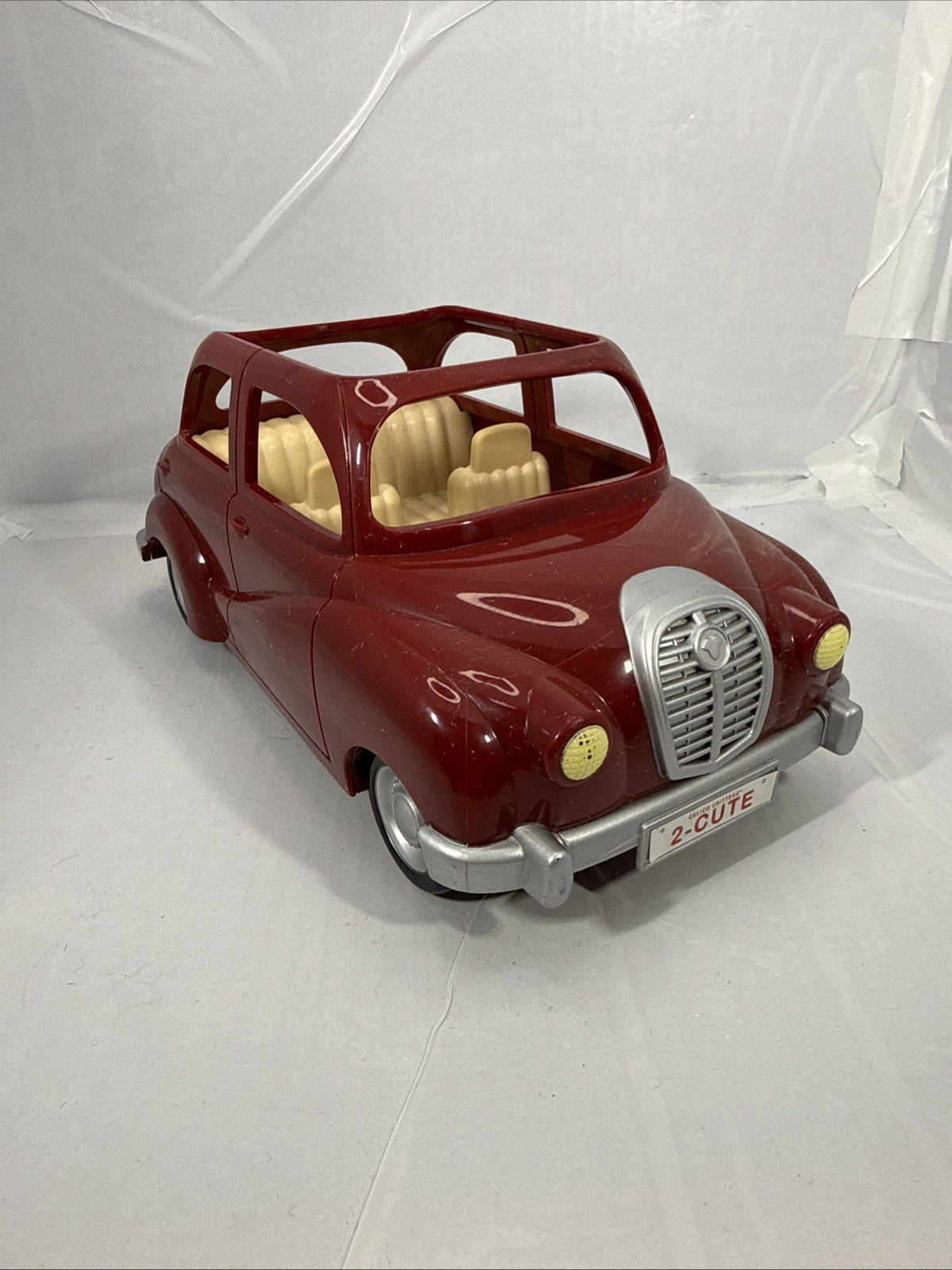 Calico Critters Burgundy Red Family Car Vehicle Toy Sylvanian Style
