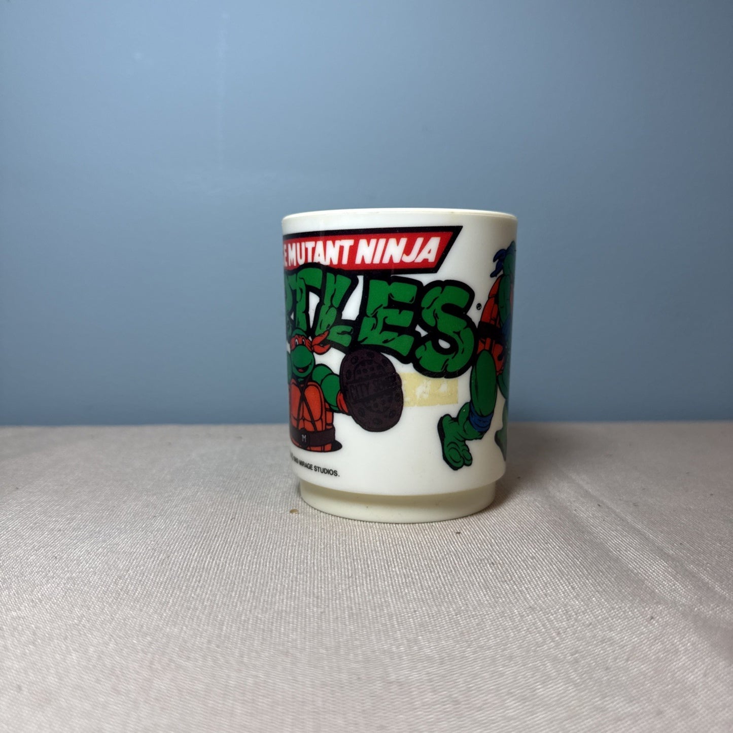 Teenage Mutant Ninja Turtles Peter Pan Plastic Cup 1989 Mirage Studios USA