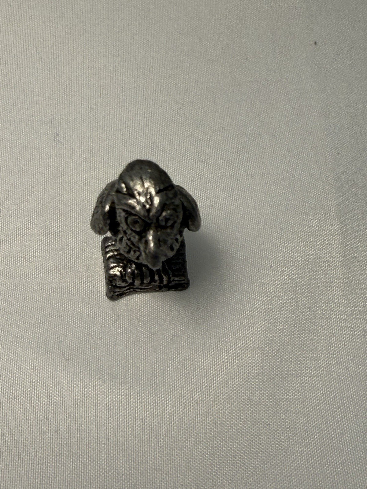 Vintage Miniature Pewter Eagle Hawk Bird Figurine