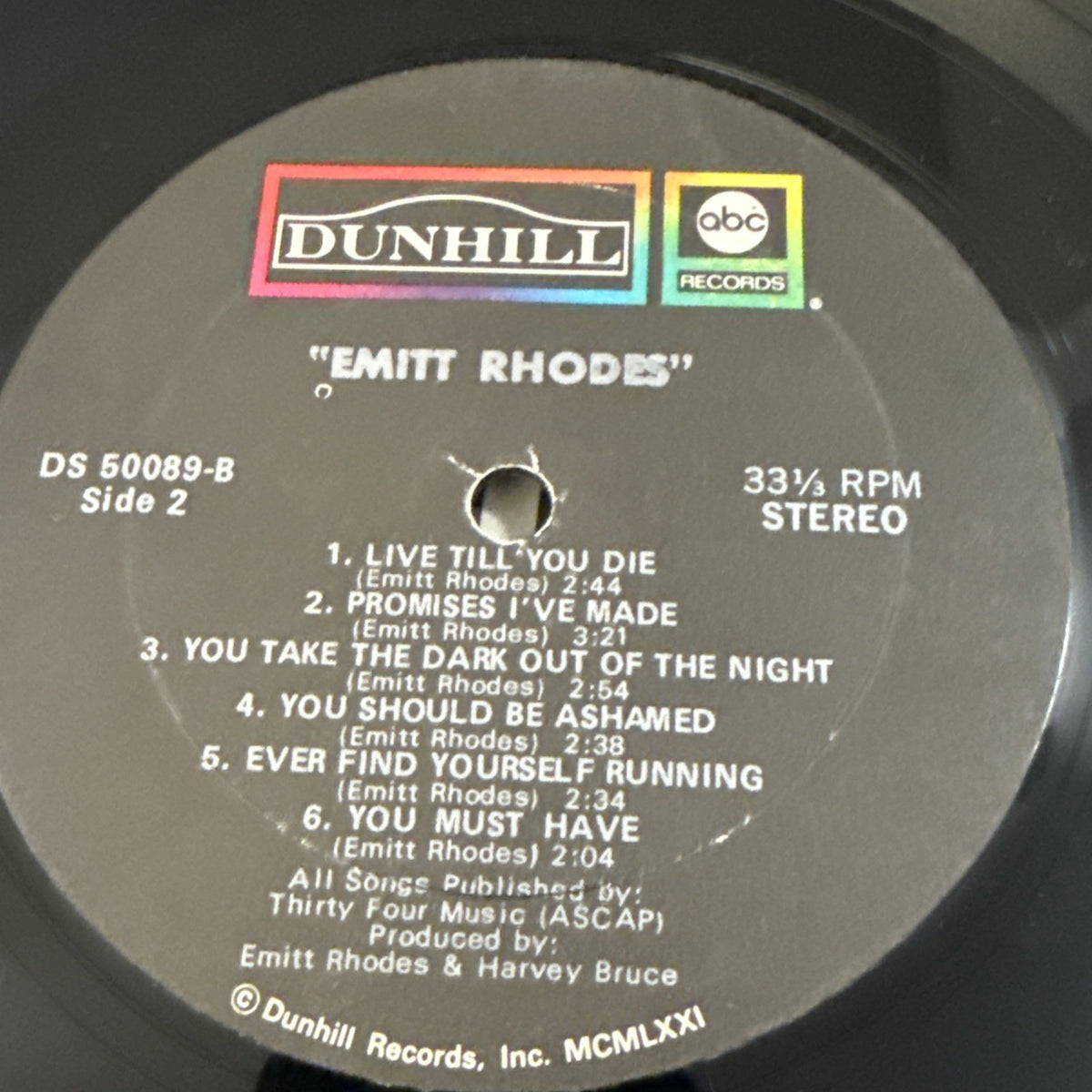 Emitt Rhodes Self Titled Vinyl LP Album 1970 Singer Songwriter Power Pop Rock