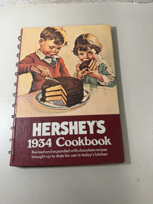 Vintage 1934 Cookbook Revised Expanded Fifth Printing Chocolate Recipes
