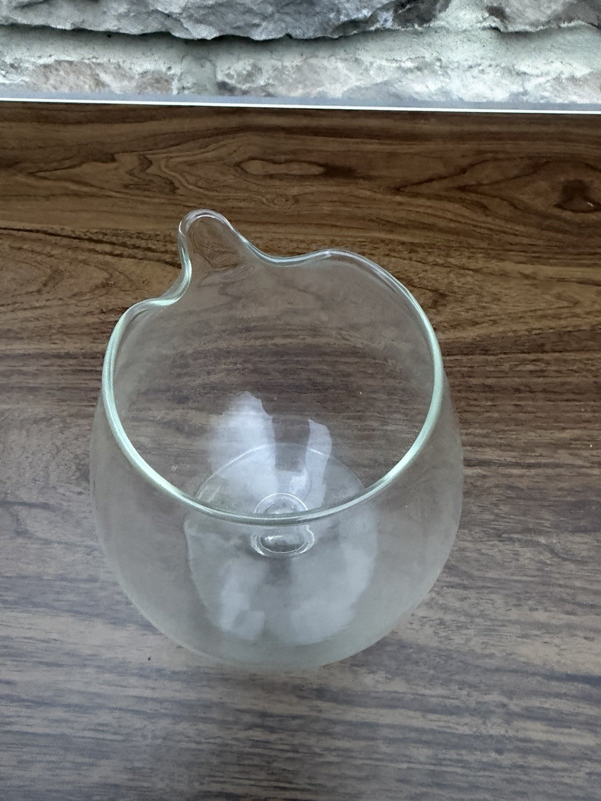 Vintage Glass Brandy Snifter Pour Spout Cognac Barware Glass