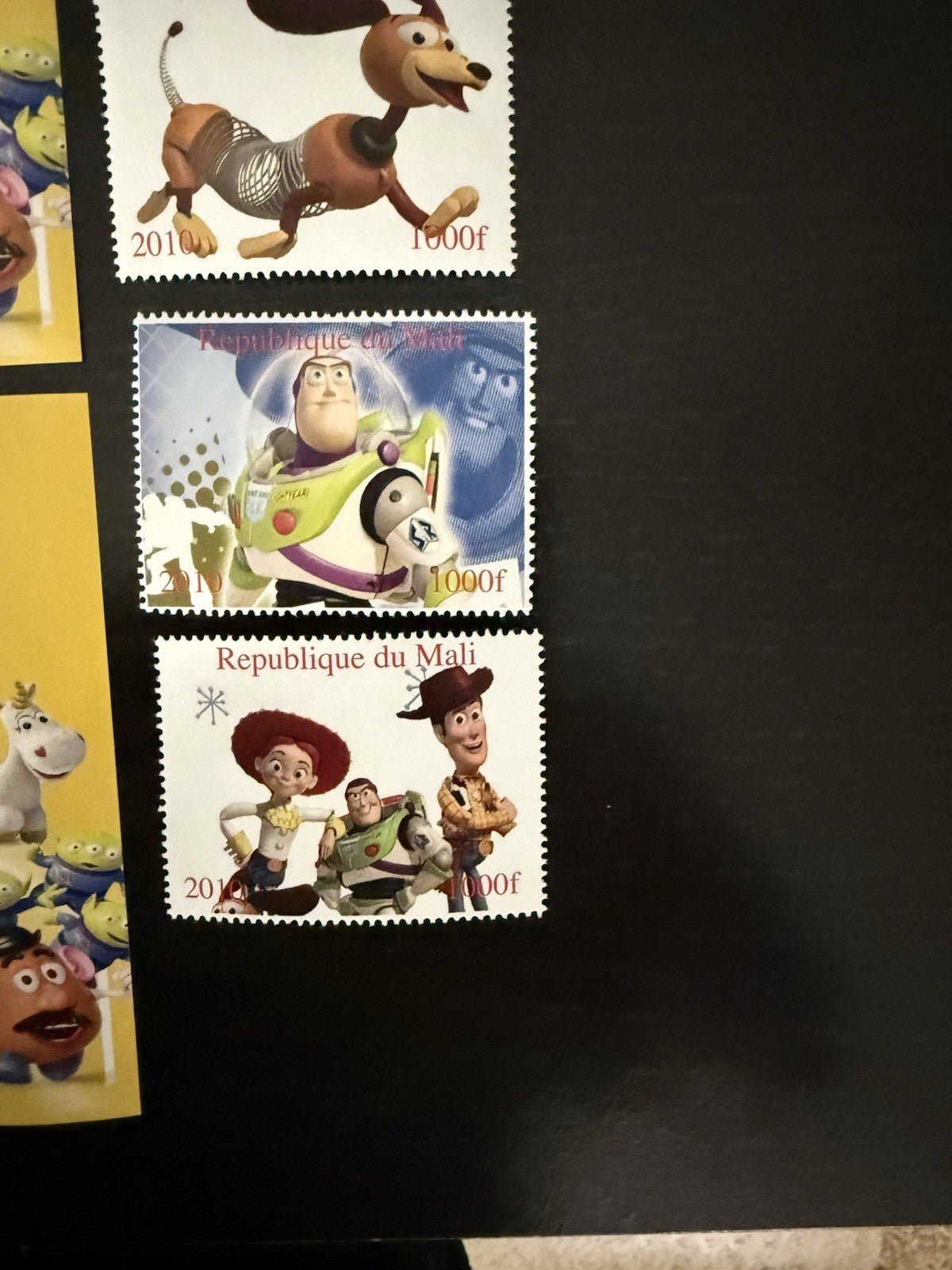 Disney Pixar Stamp Sheet Lot Toy Story Cars Israel Pooh Mickey Congo Mali MNH