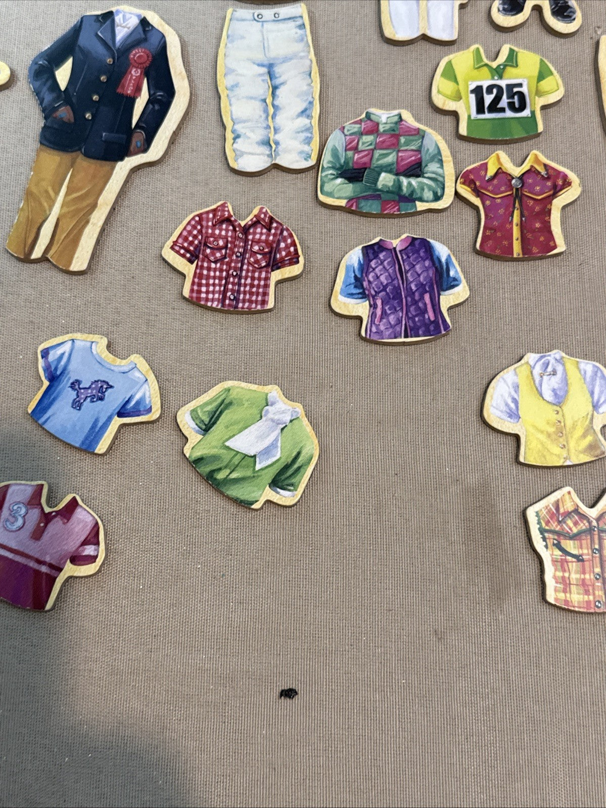 T.S. Shure Stable Pals Magnetic Wooden Dress Up Set 42 Piece Horse Toy