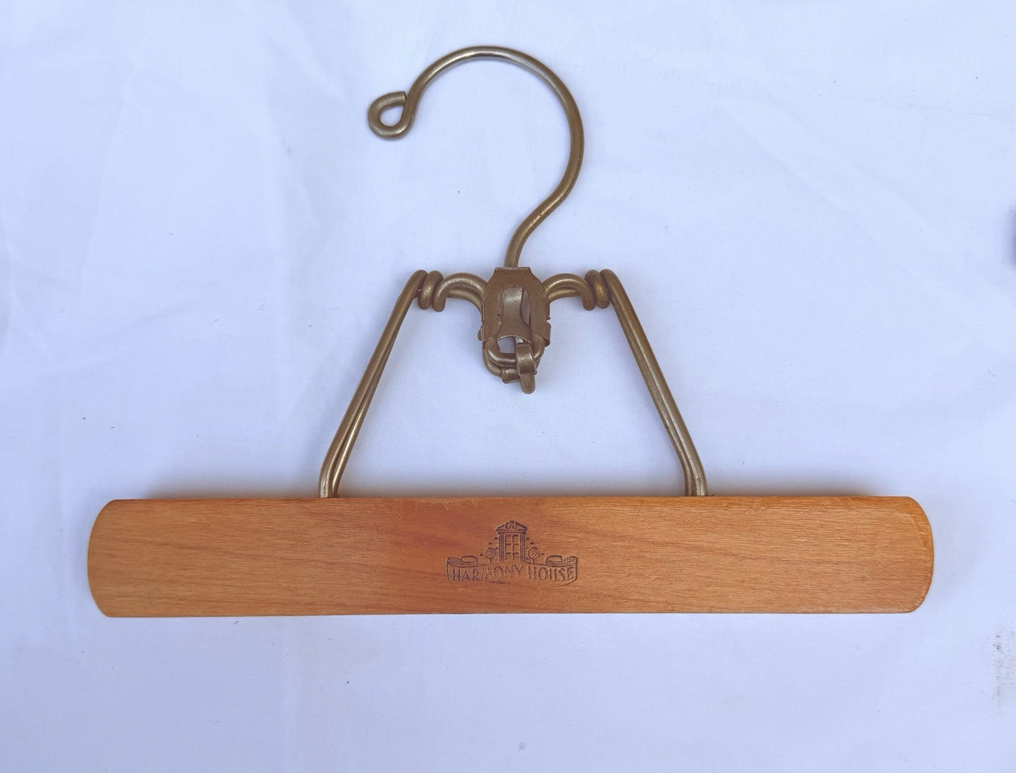 Vintage Wooden Pants Hanger Lot Acme Harmony House Sears Trouser Hangers Set of