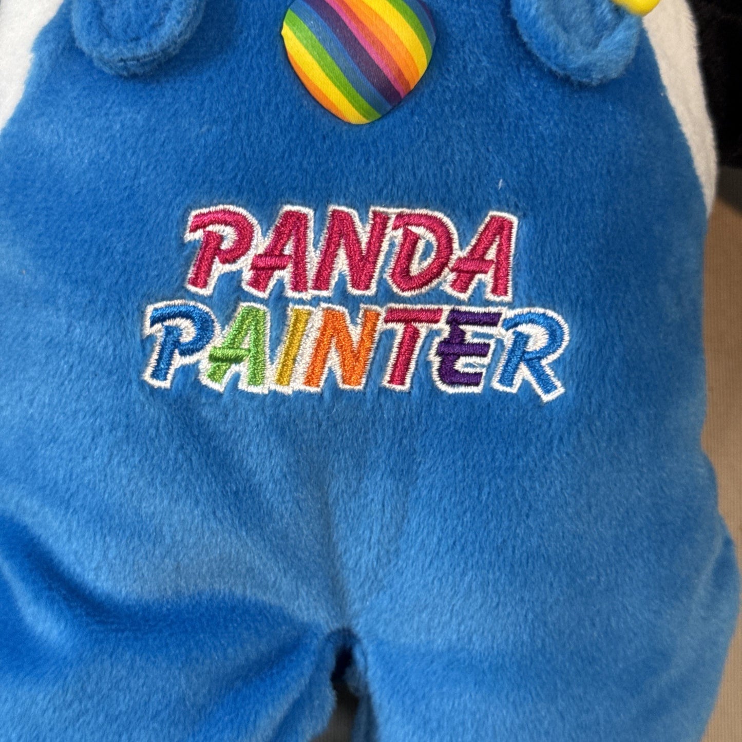 Vintage Lisa Frank Panda Painter Plush 17 Inch Stuffins 1998 Rare