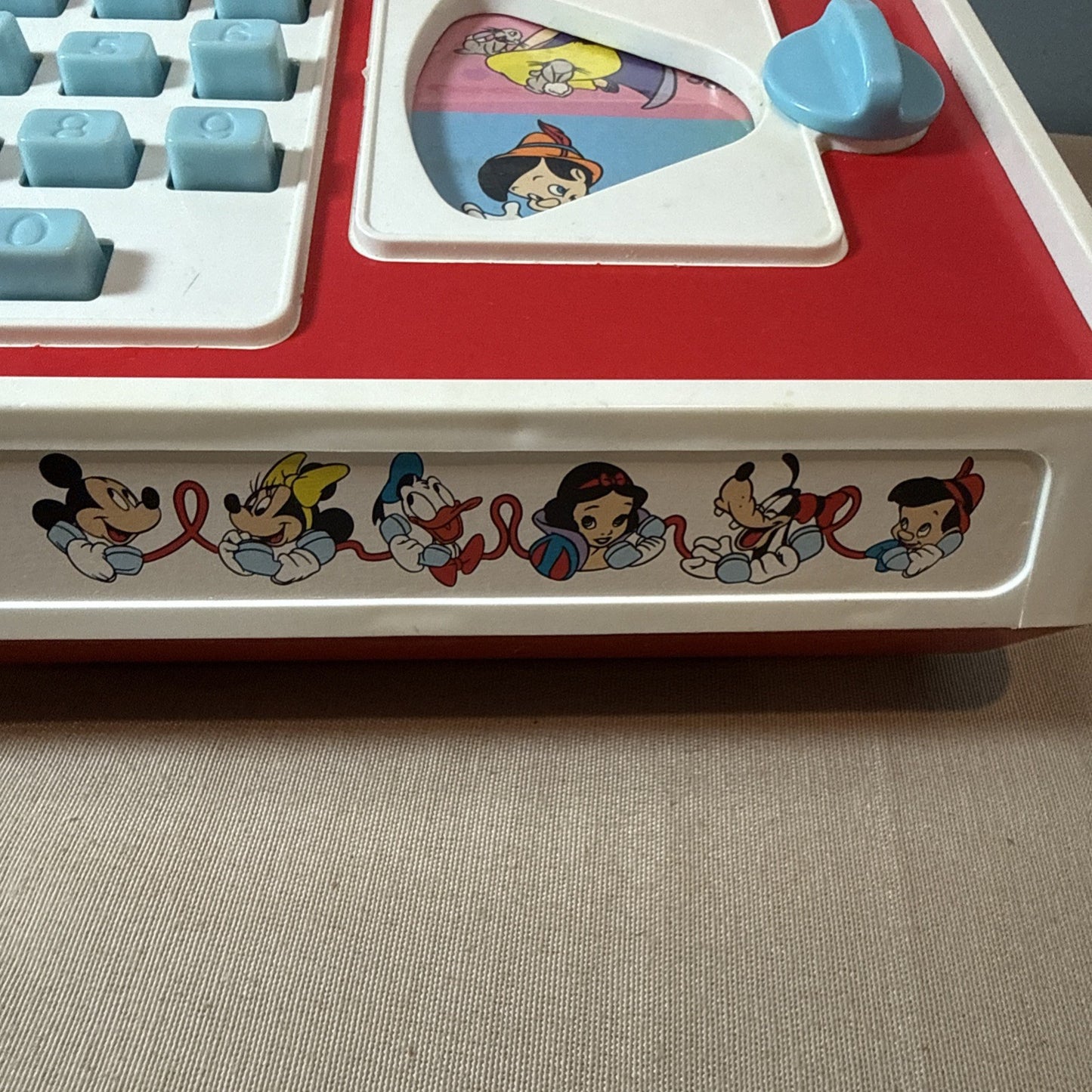 Vintage Walt Disney 1970s Hasbro Mickey Mouse Talking Phone - For Parts / Repair