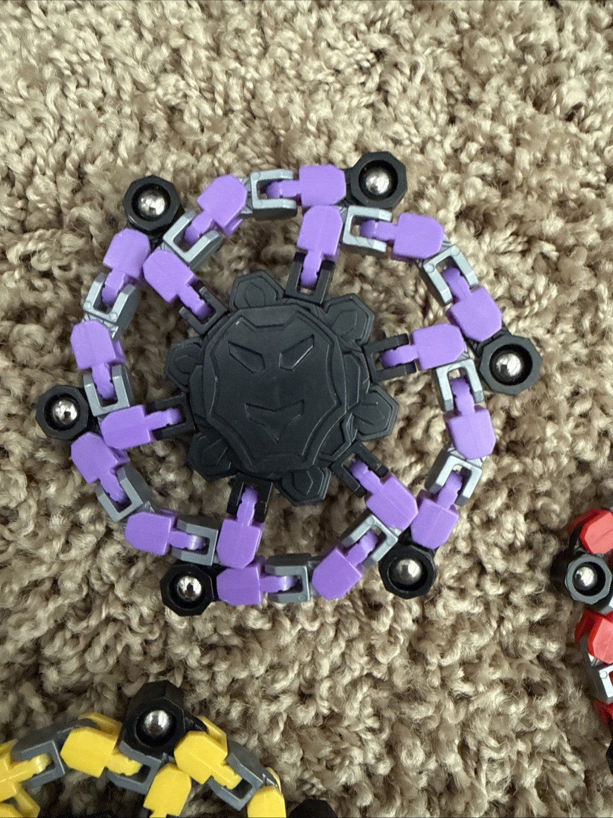 Transformable Fidget Spinner Set 4PC Sensory Stress Relief Desk Toy