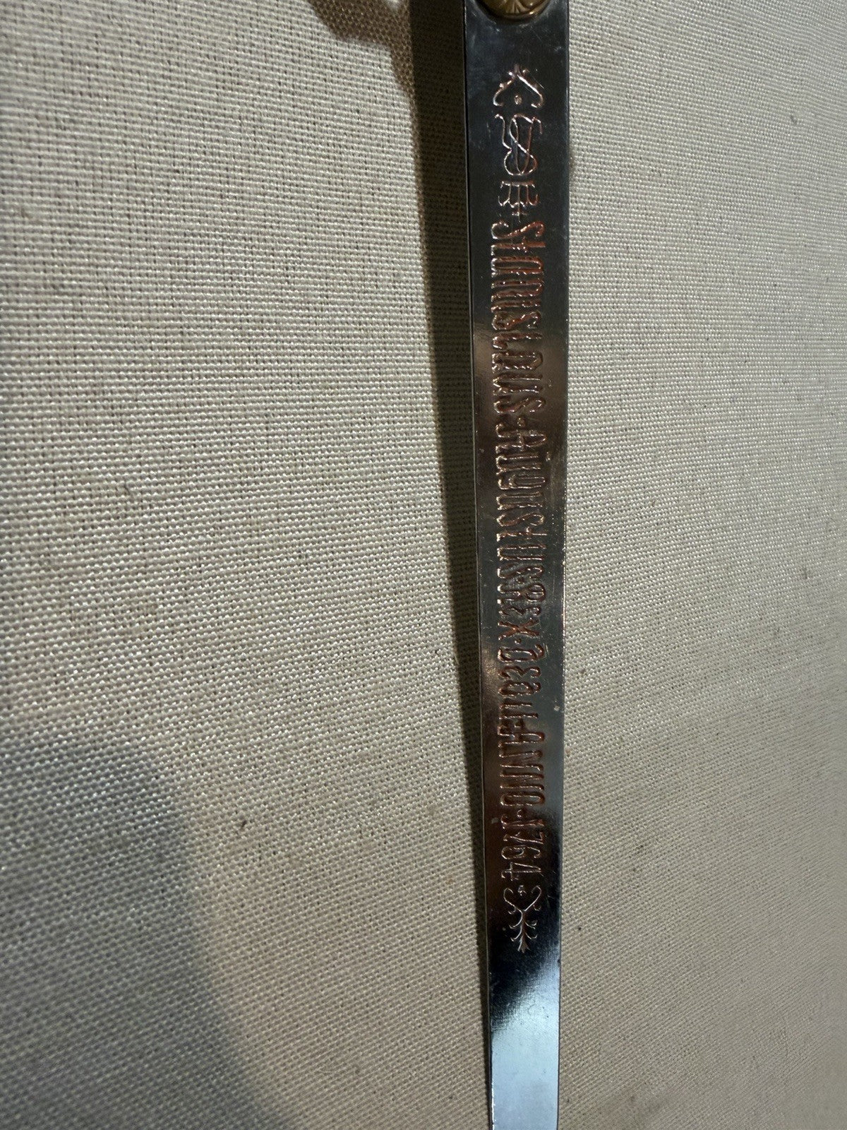 Vintage Stanislaus Augustus Rex 1764 Sword Letter Opener Souvenir Poland 9.5 Inc