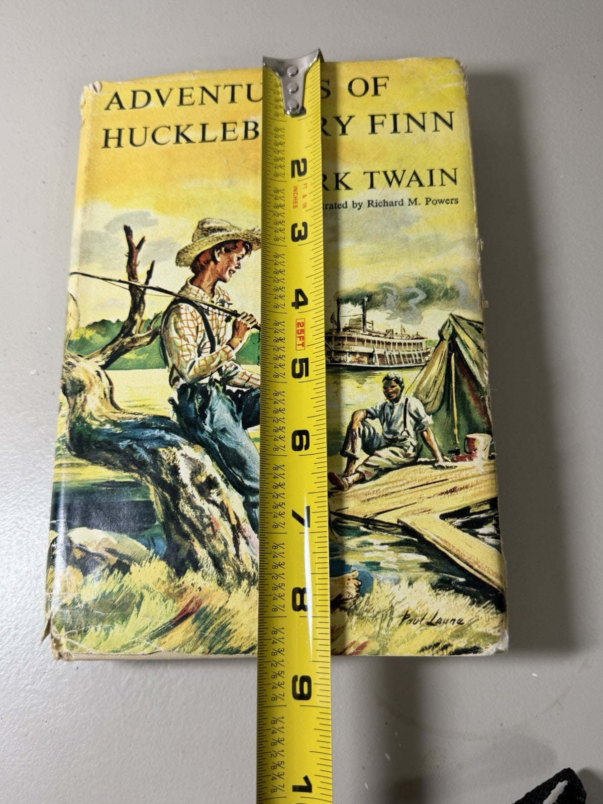 Vintage Mark Twain Hardcover Books Lot Tom Sawyer & Huckleberry Finn 1954-1959