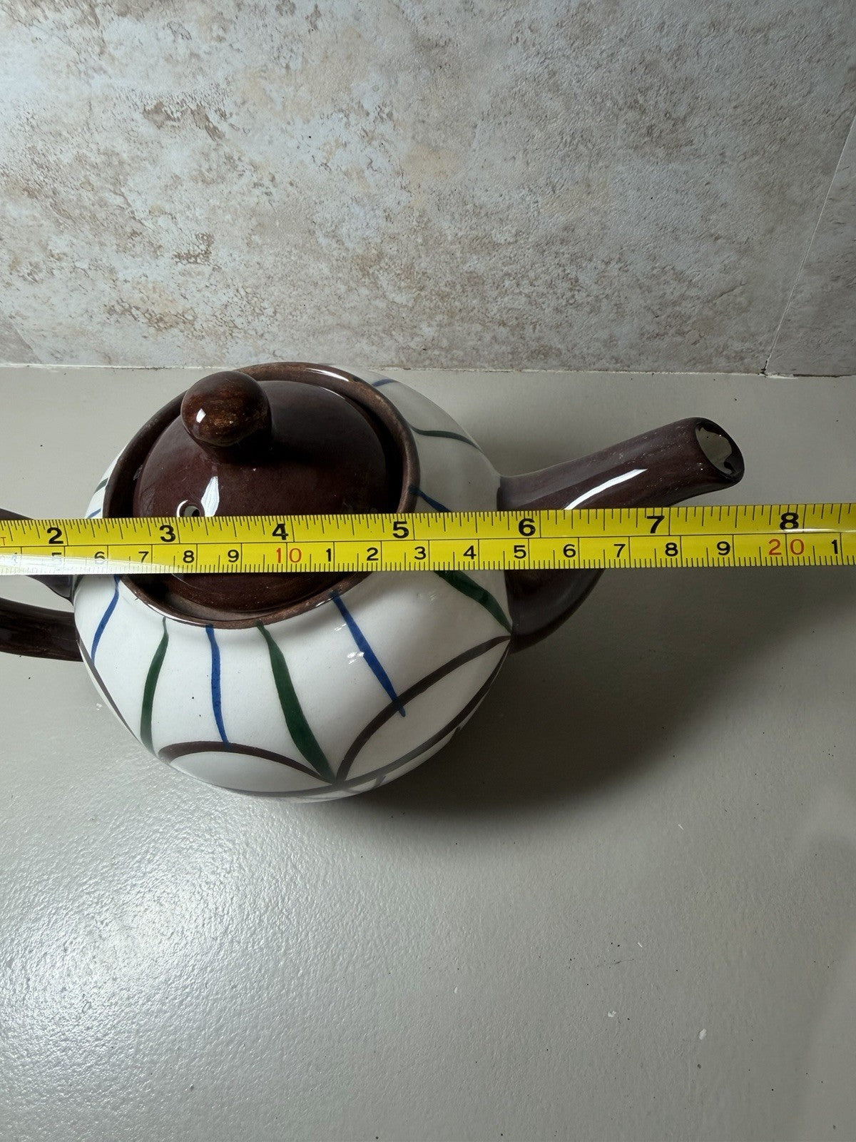 Shelbie Ceramics Turkey Teapot Canister Cup Saucer Hand Painted Pottery NIB