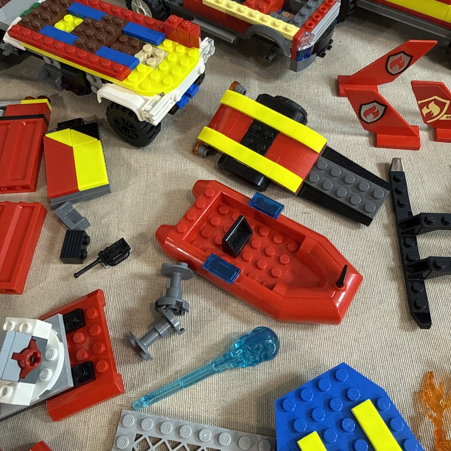 LEGO Fire Rescue Lot of Minifigures Firefighters Vehicles Accessories Parts