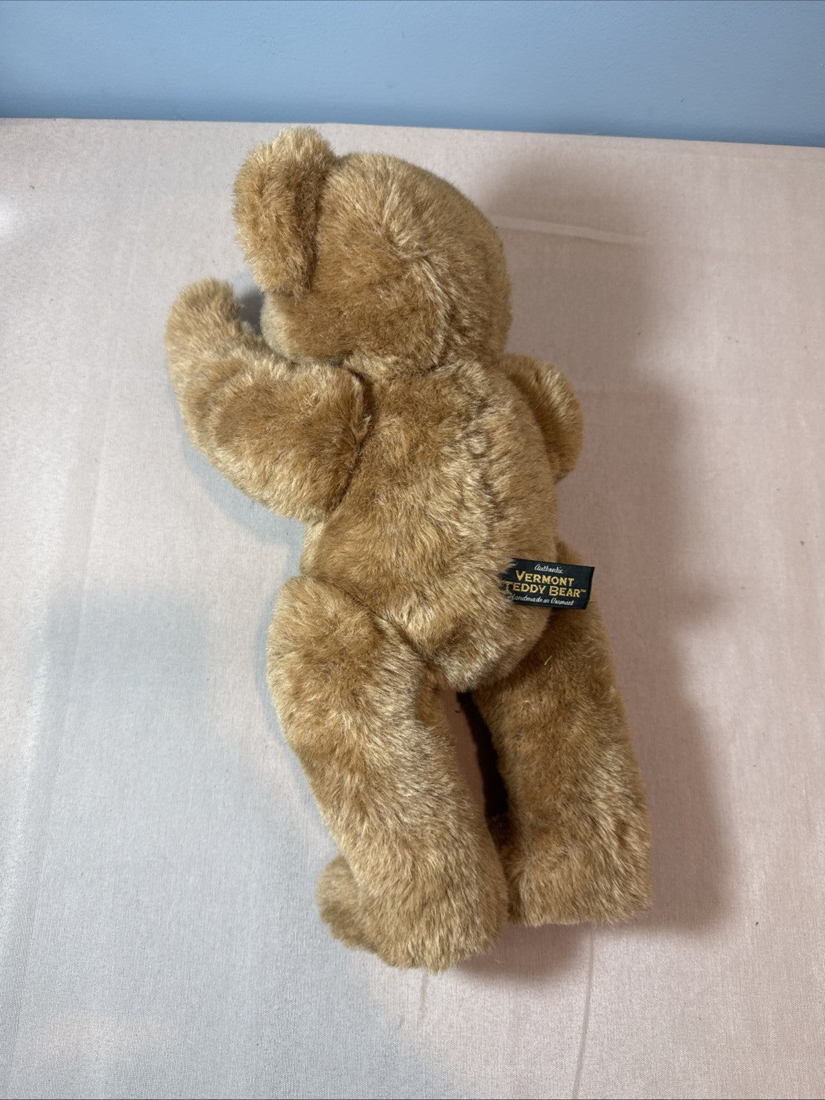 Vintage Vermont Teddy Bear Fully Jointed Plush Bear 16 Inch 1990s Brown