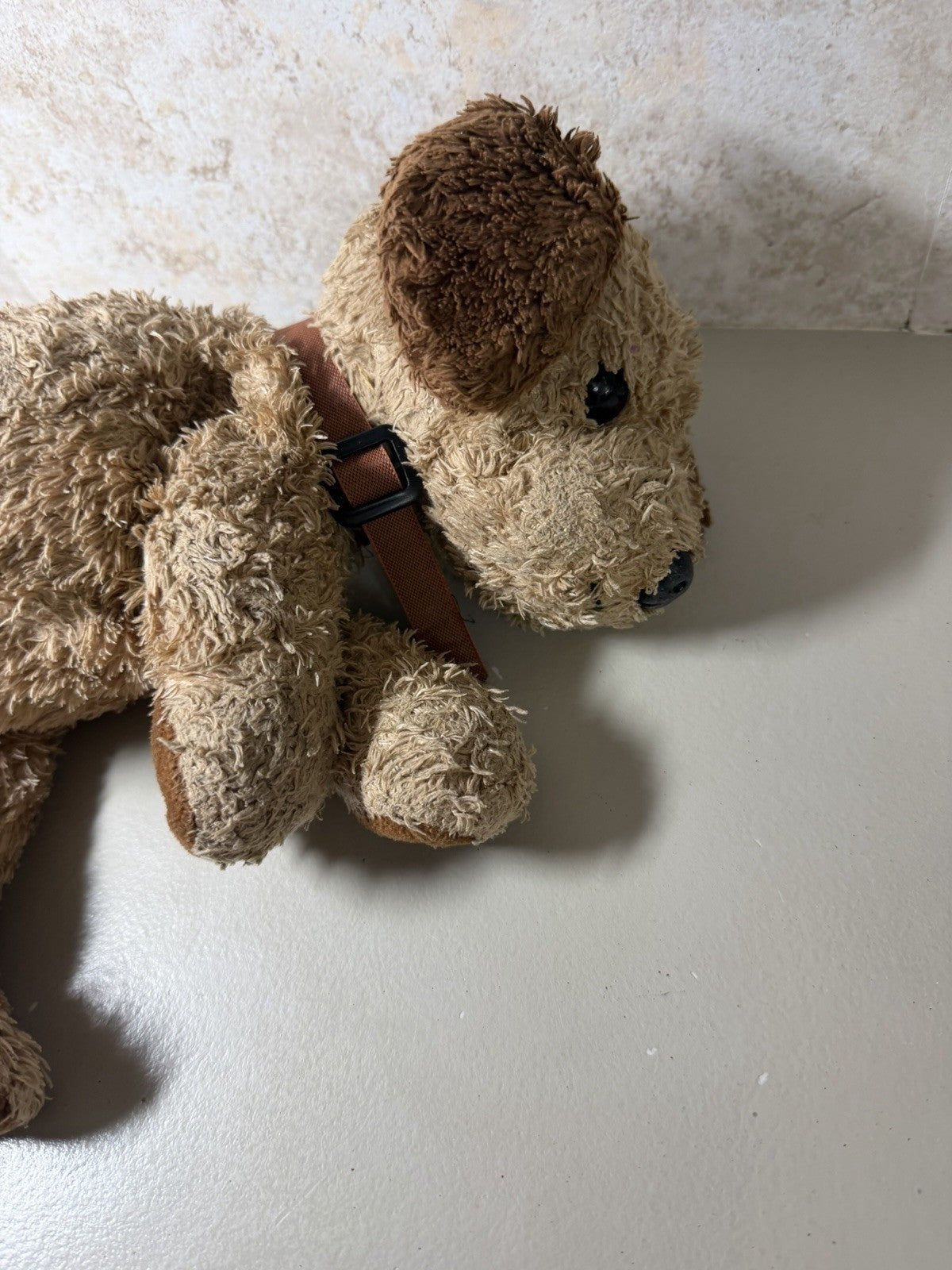 Ty Snuggles Dog Plush 2002 Brown Stuffed Animal Puppy 11in Soft Toy Retired 11"