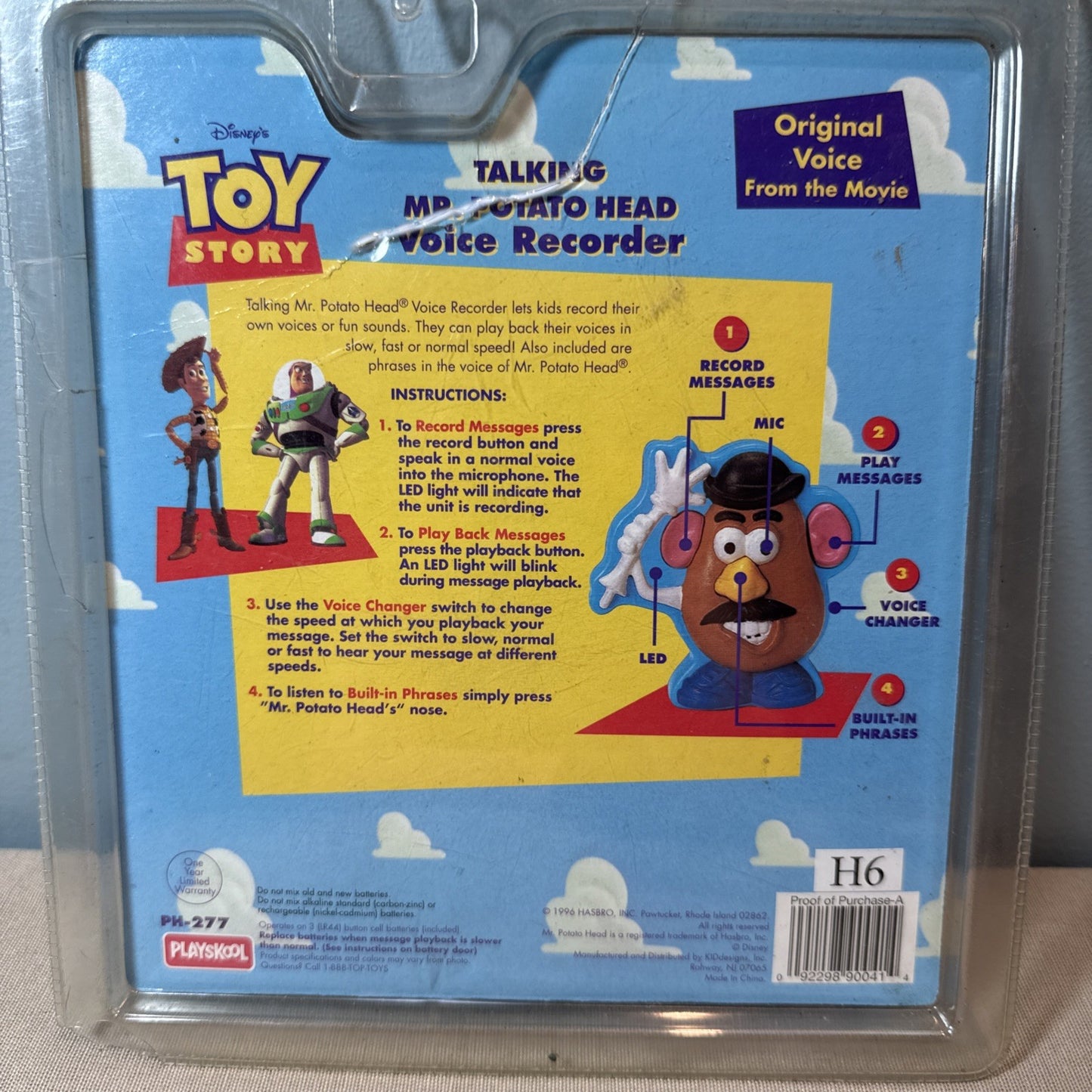 Disney Toy Story Talking Mr Potato Head Playskool PH-277 Sealed New