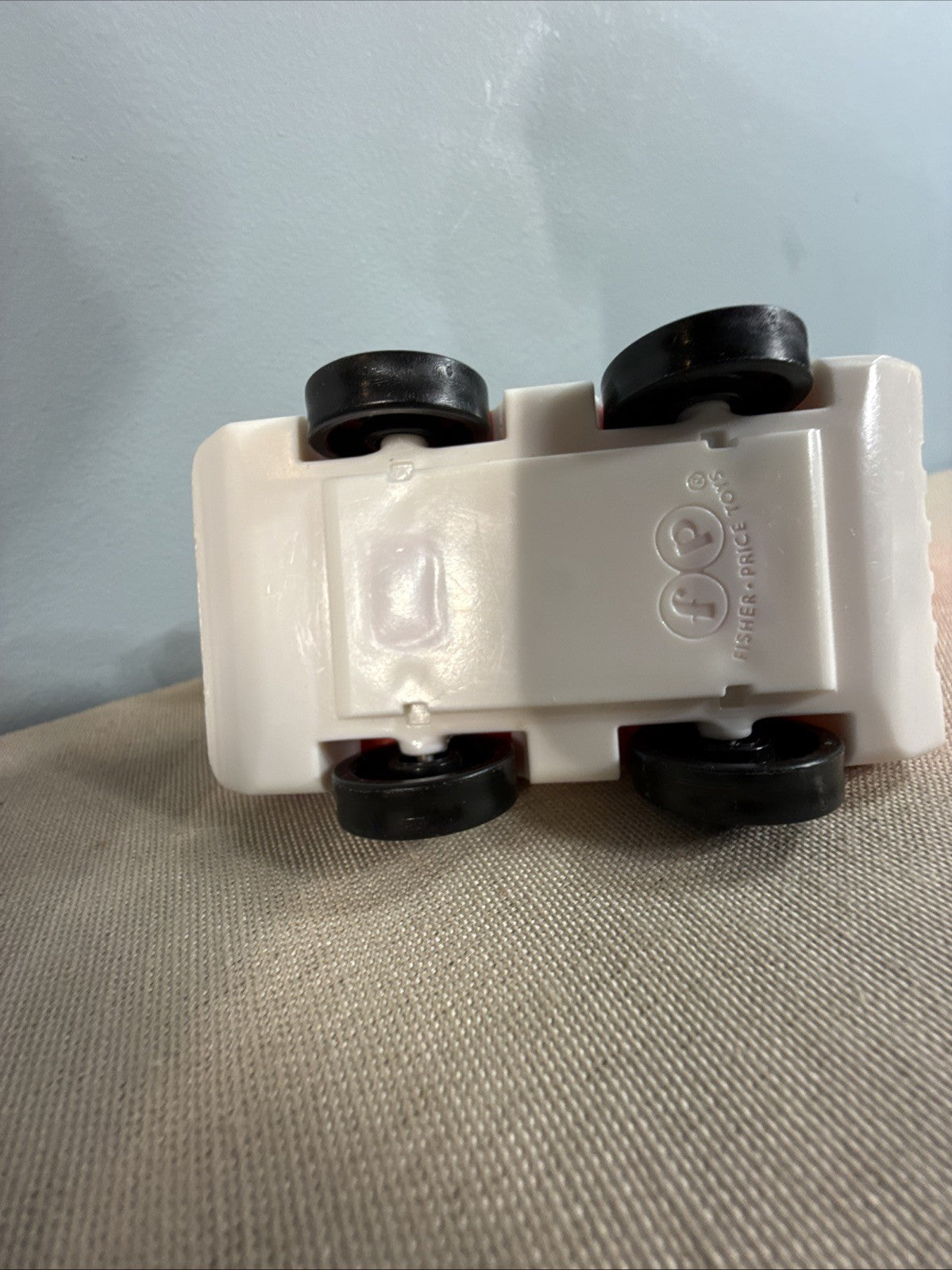 Vintage Fisher Price Little People Fire Trucks Ambulance Mail Truck + 3 Figures
