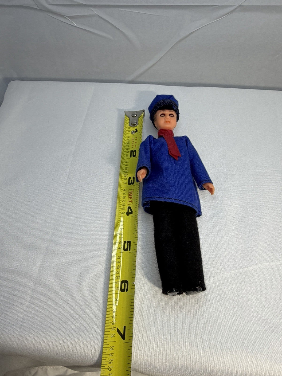 Vintage European Dutch Boy Souvenir Doll Sleepy Eyes England In Plastic Tube 6”
