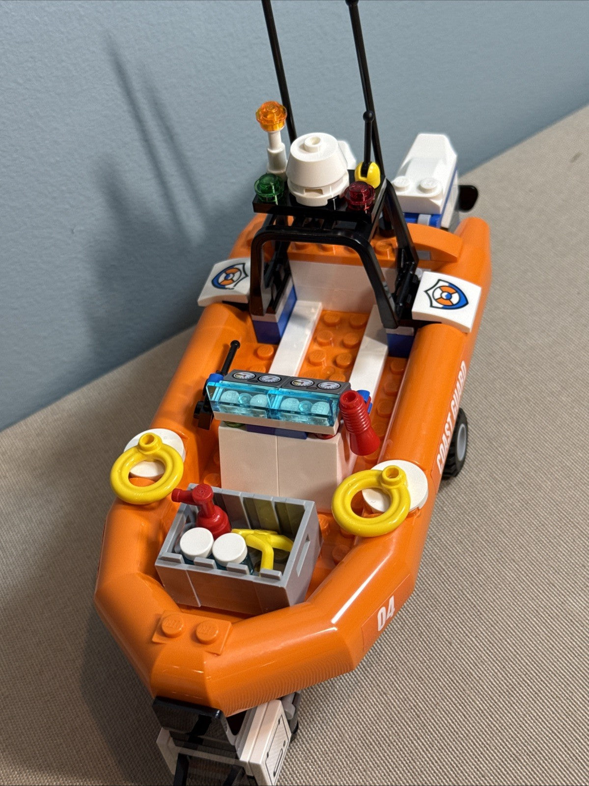 LEGO City Coast Guard 4x4 Response Unit 60165 Complete Truck Boat 3 Figs Octopus