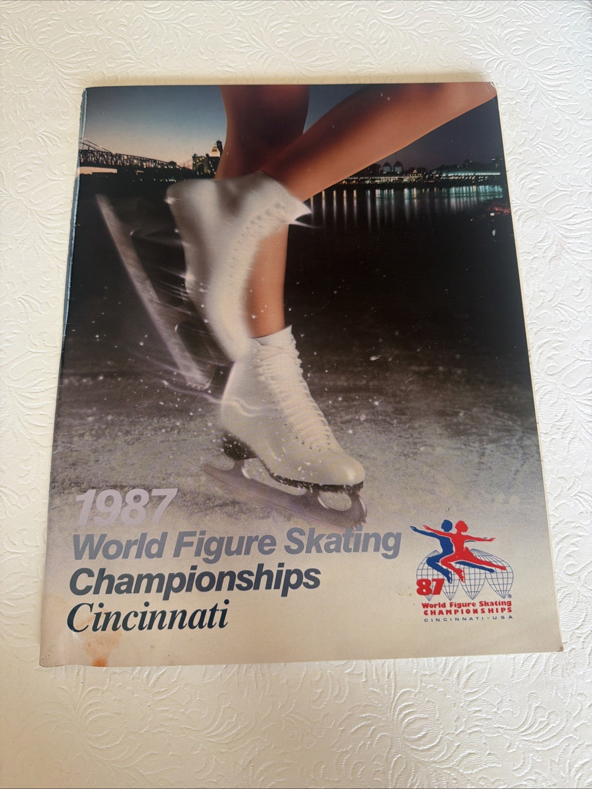 1987 World Figure Skating Championships Program Cincinnati Ohio Souvenir