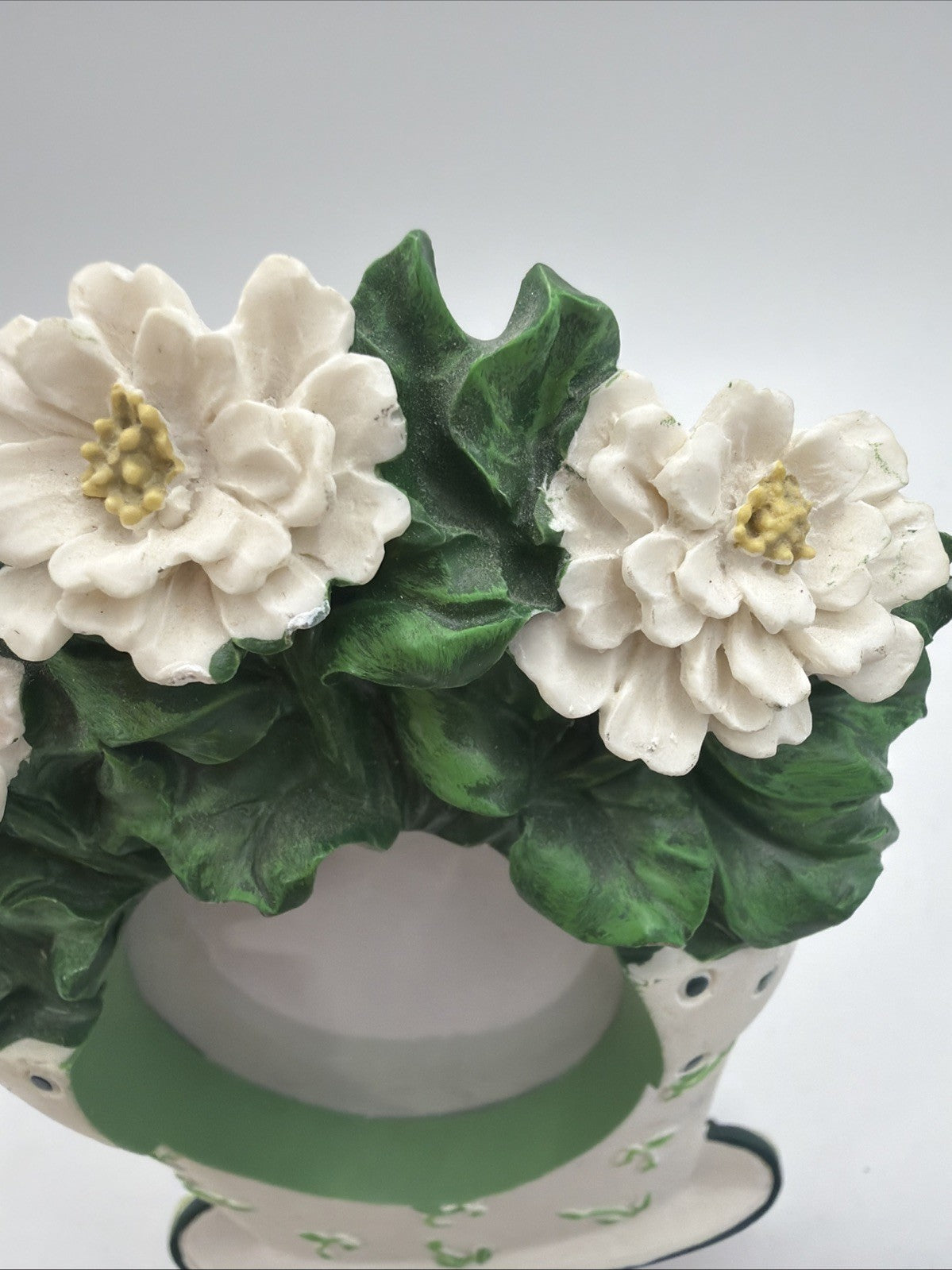 Twos Company Mini Picture Frame Flower Pot 1.75 Inch Decorative