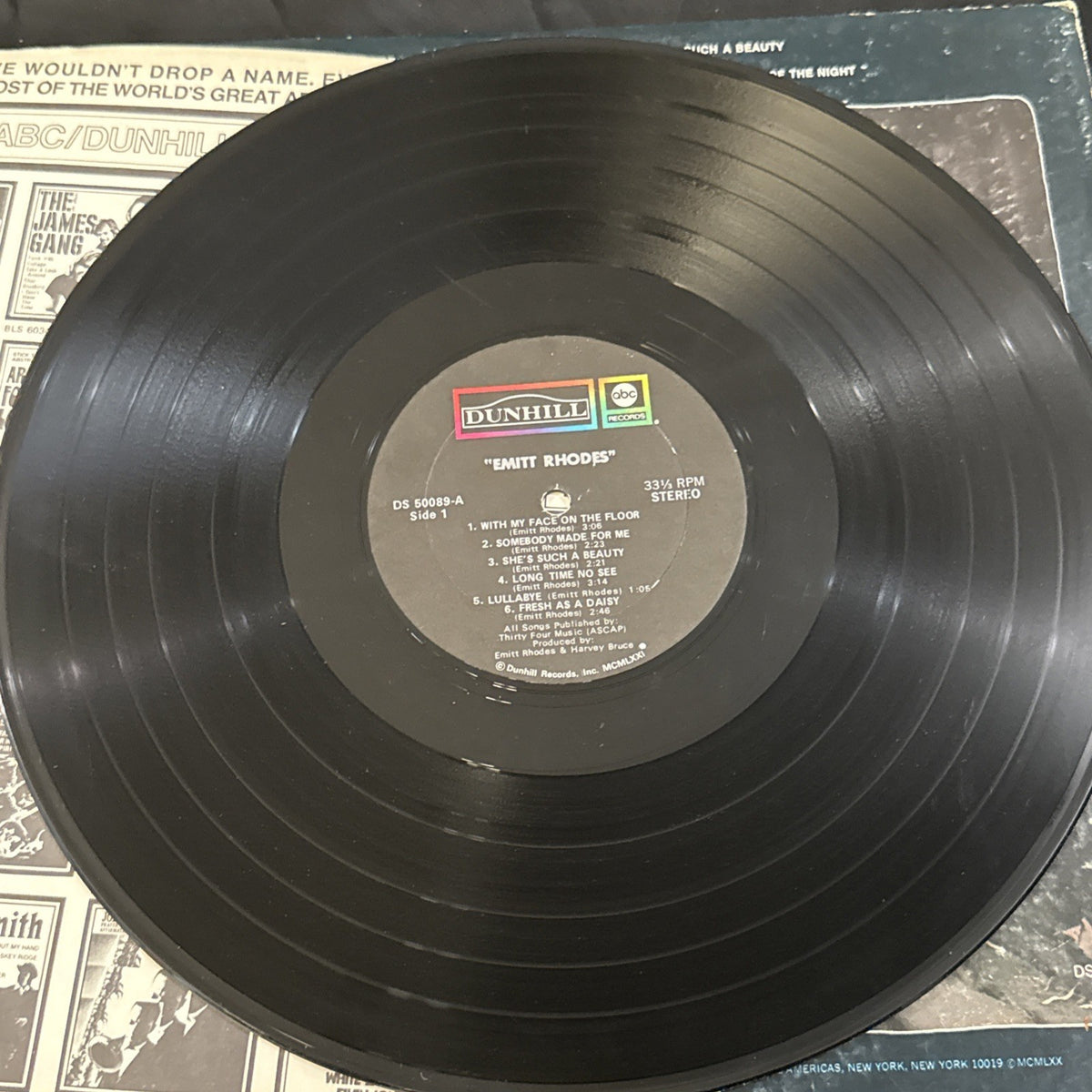 Emitt Rhodes Self Titled Vinyl LP Album 1970 Singer Songwriter Power Pop Rock