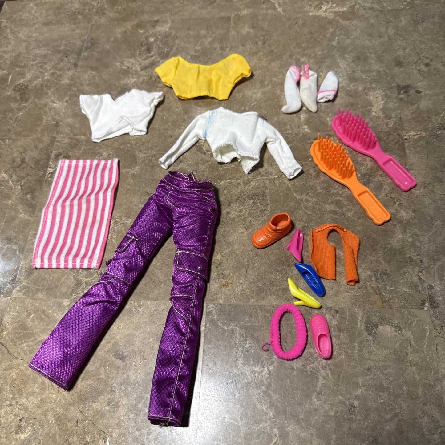 Barbie Fashion Lot Y2K Cali Girl Pants Accessories Clothes