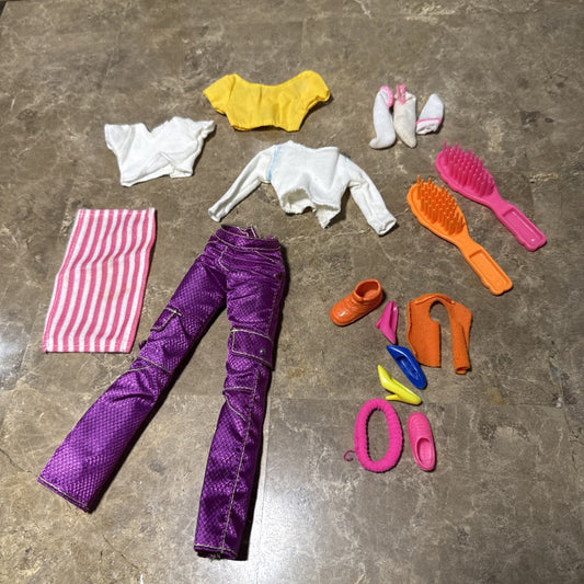 Barbie Fashion Lot Y2K Cali Girl Pants Accessories Clothes