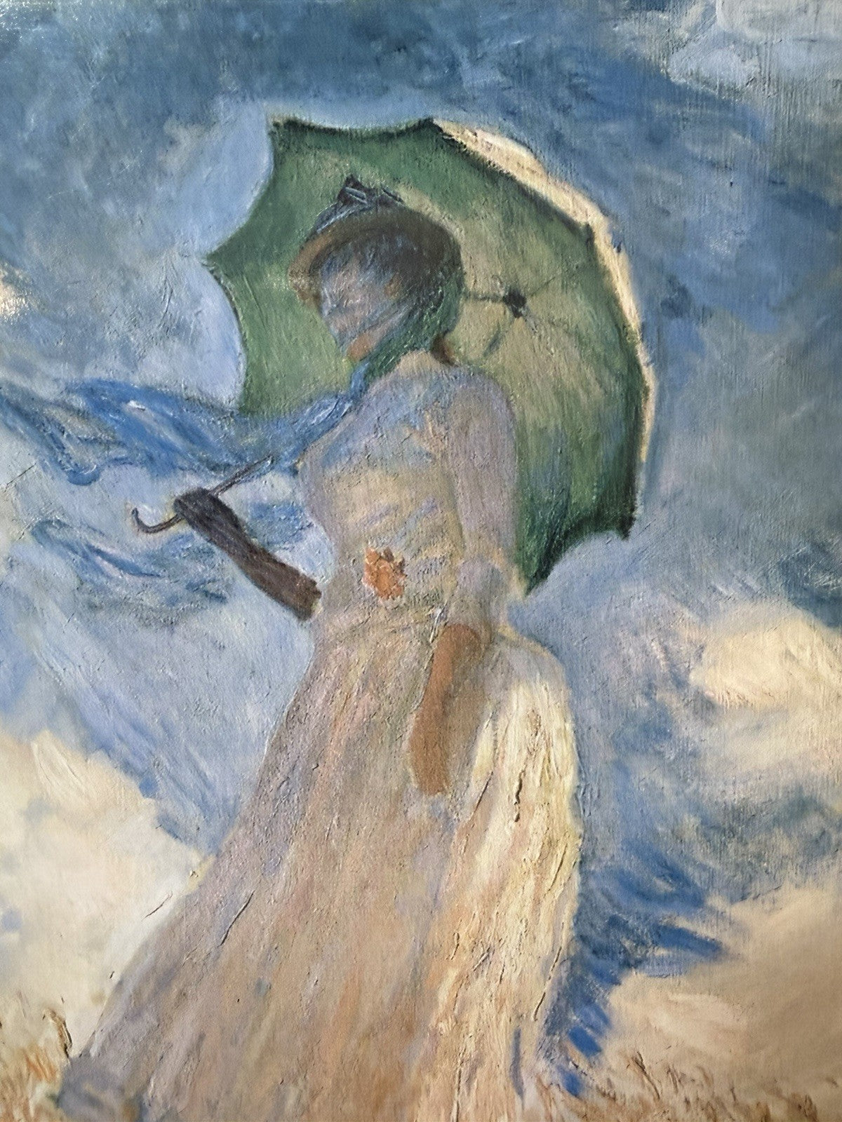 Vintage Stollwerck Claude Monet Woman With Parasol Chocolate Tin Germany Art Box