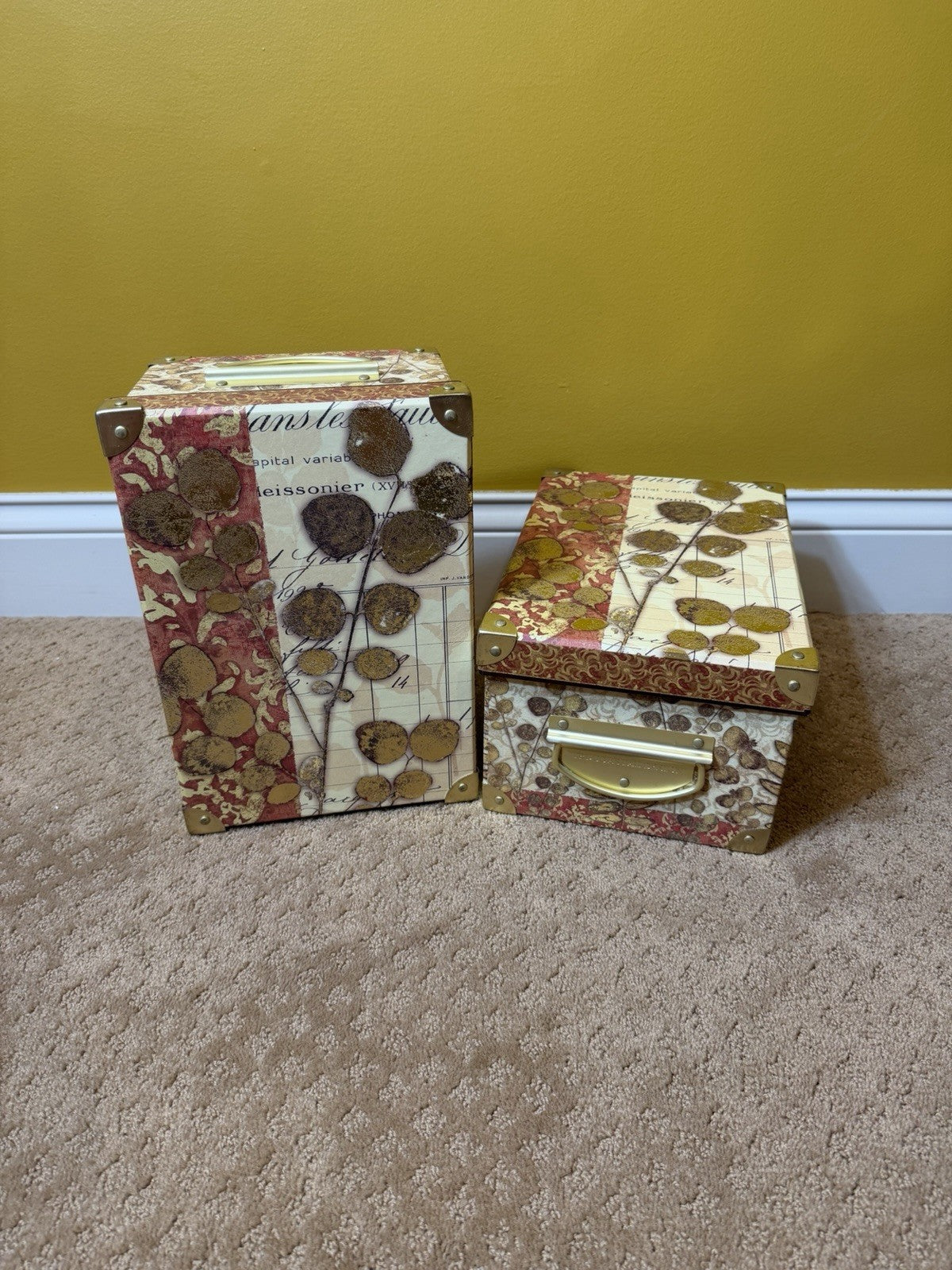 Matina Theodosiou Tri Coastal Design Nesting Storage Boxes Set of 5 Decorative