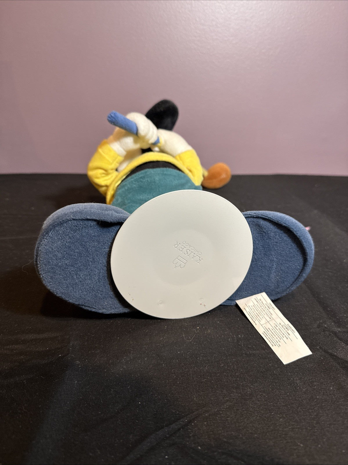 Vintage Mickey Mouse Golfer Plush Standing 1990s Disney won at a 1998 golf event