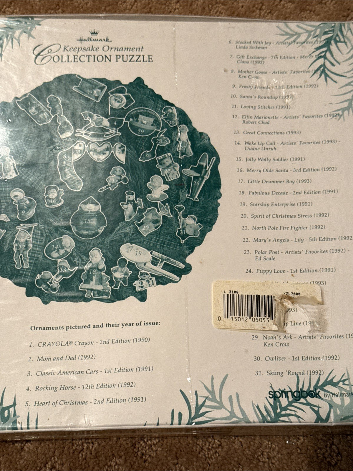 Vintage Christmas Jigsaw Puzzles Set of 5 Schmidt Bits Pieces Hallmark Santa 3D