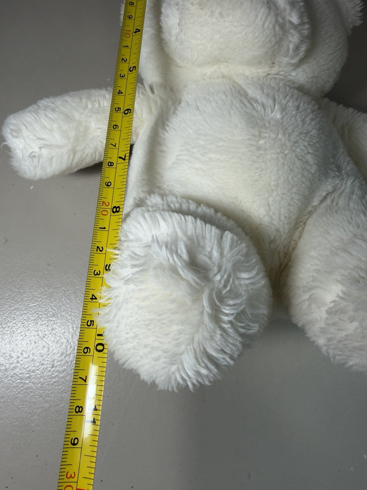 Vintage Princess Soft Toys White Teddy Bear Plush Lot 2 Stuffed Animal Bears