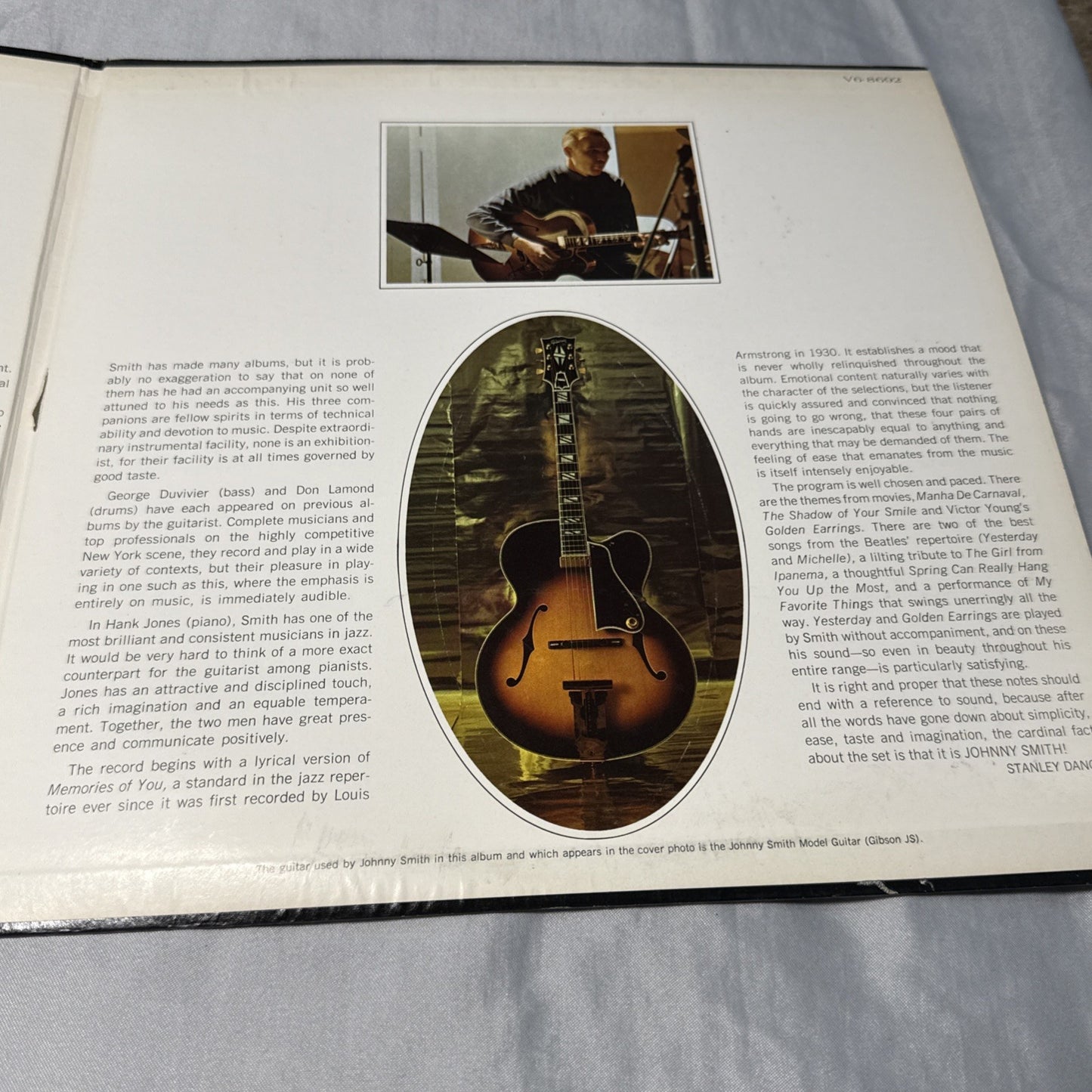 Johnny Smith Self Titled LP Verve Vinyl 1967 Guitar Jazz