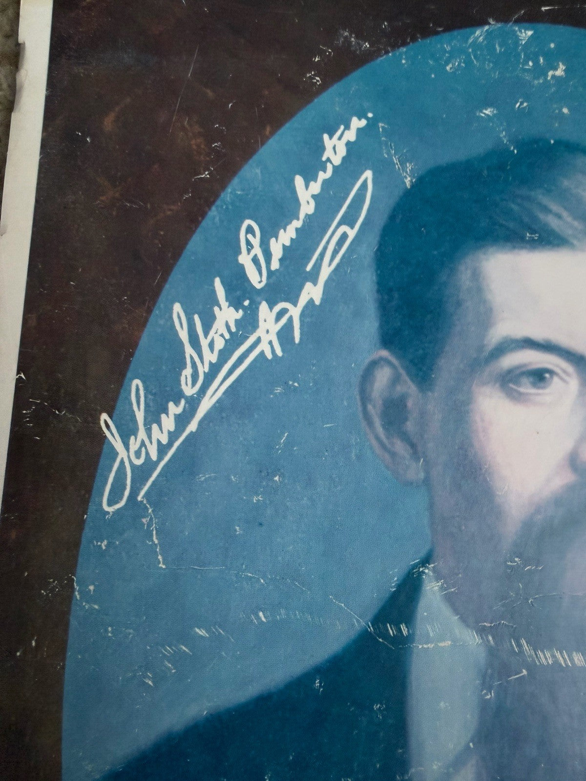 Vintage Coca Cola Founders Pemberton Asa Candler Oval Portrait Prints Set 2