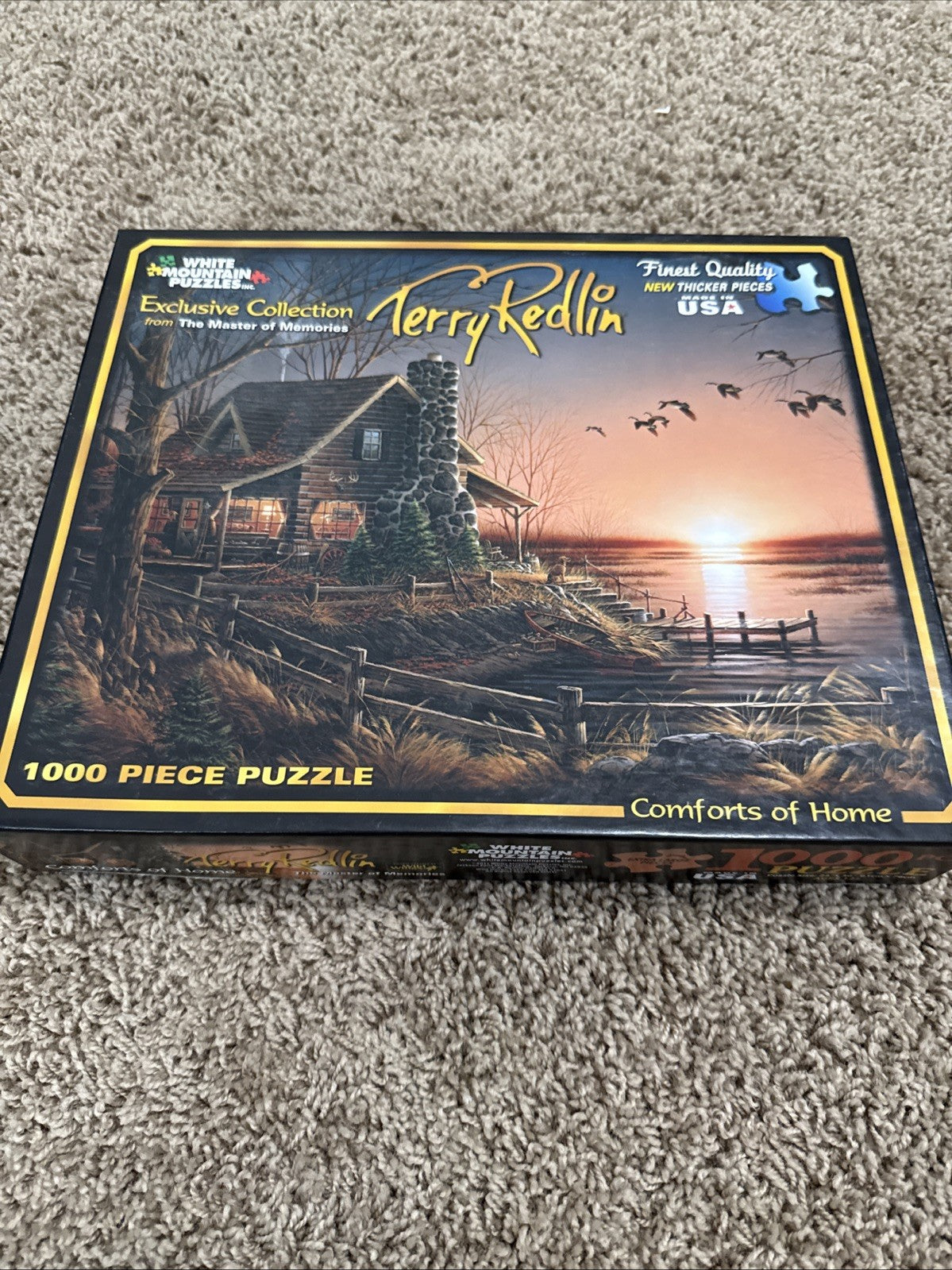 Terry Redlin 1000 Pc Puzzles Evening With Friends Comforts of Home Lot of 2