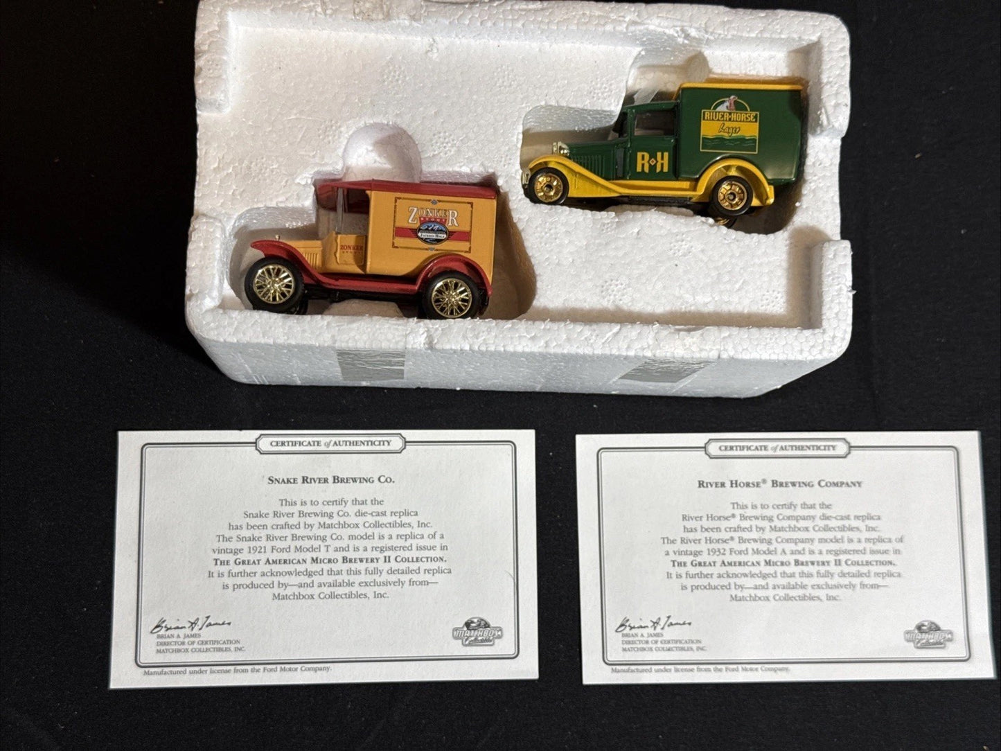 Matchbox Collectible Snake River Brewing Truck MGB08 A M Diecast w Certificate