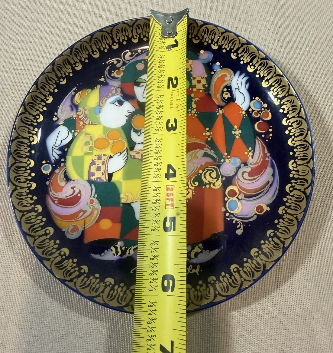 1979 Rosenthal Studio Linie Bjorn Wiinblad Aladin Meets Magician Plate Box