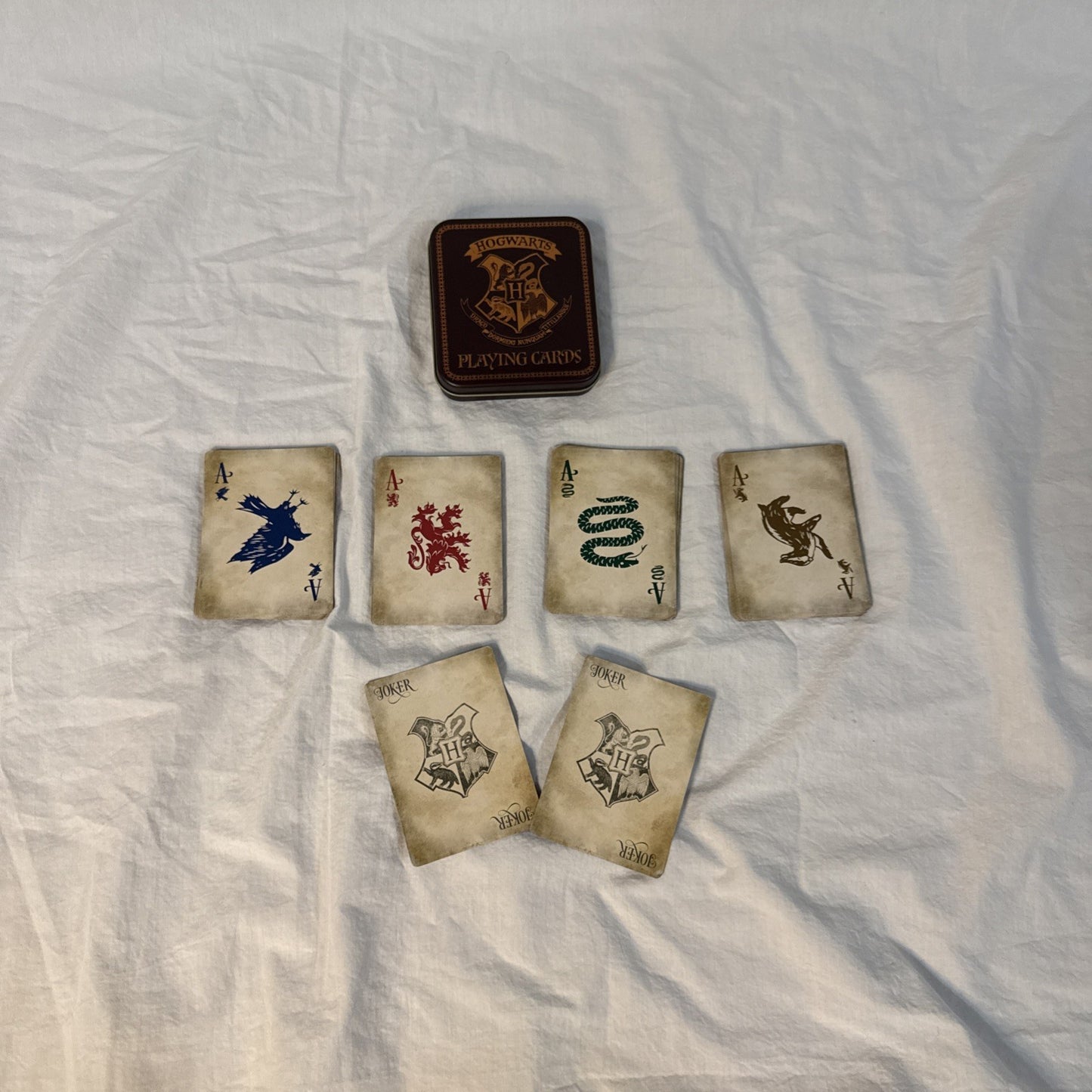 Harry Potter Playing Cards -Hogwarts full set 52 card - wizarding world Open Box