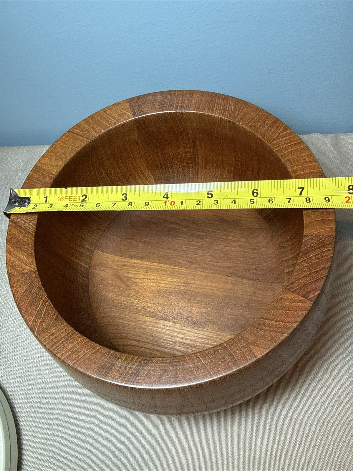 Dansk Jens Quistgaard Staved Teak Salad Bowl 6 Inch Mid Century Modern Vintage