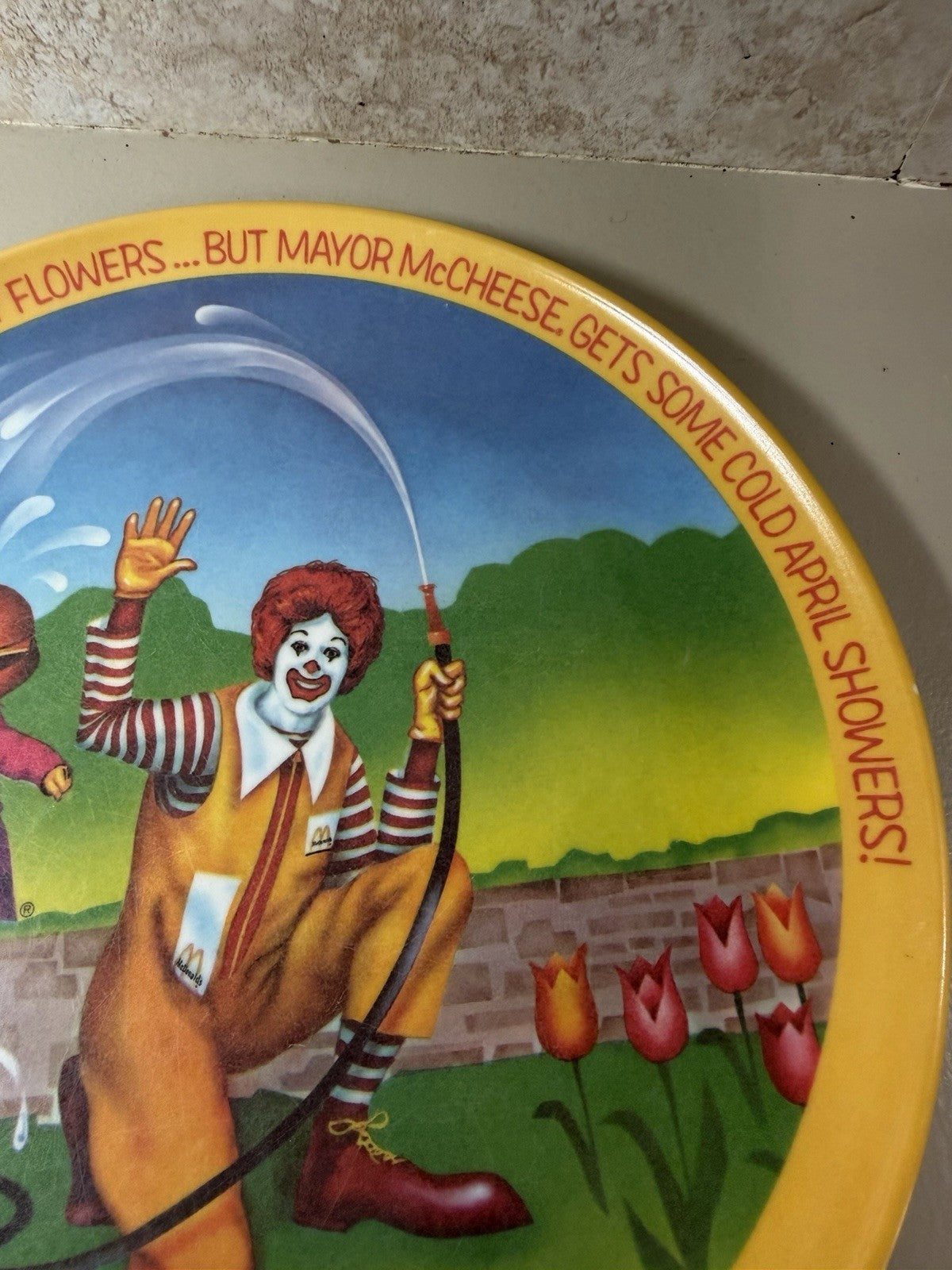 Vintage 1977 McDonalds Ronald Mayor McCheese Melamine Serving Tray Plate