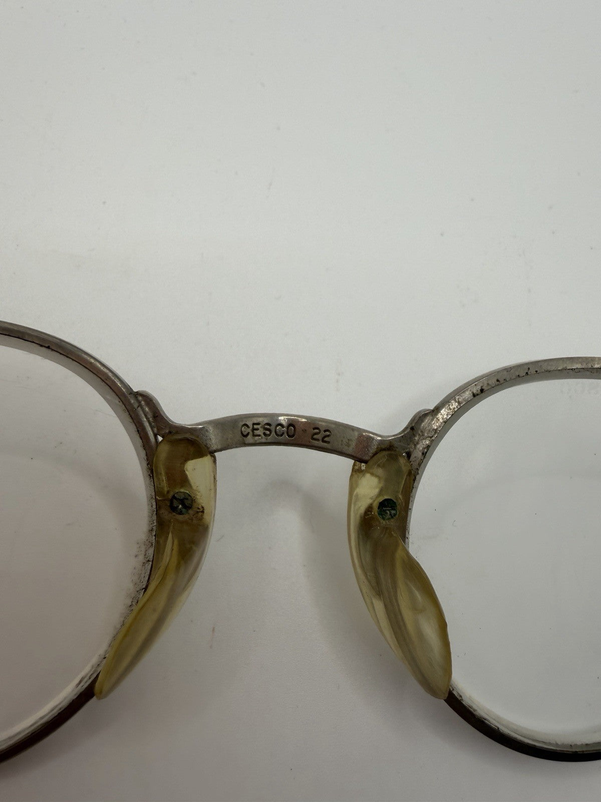 Vintage Cesco Steampunk Driving Glasses Gold Rim Old Frames