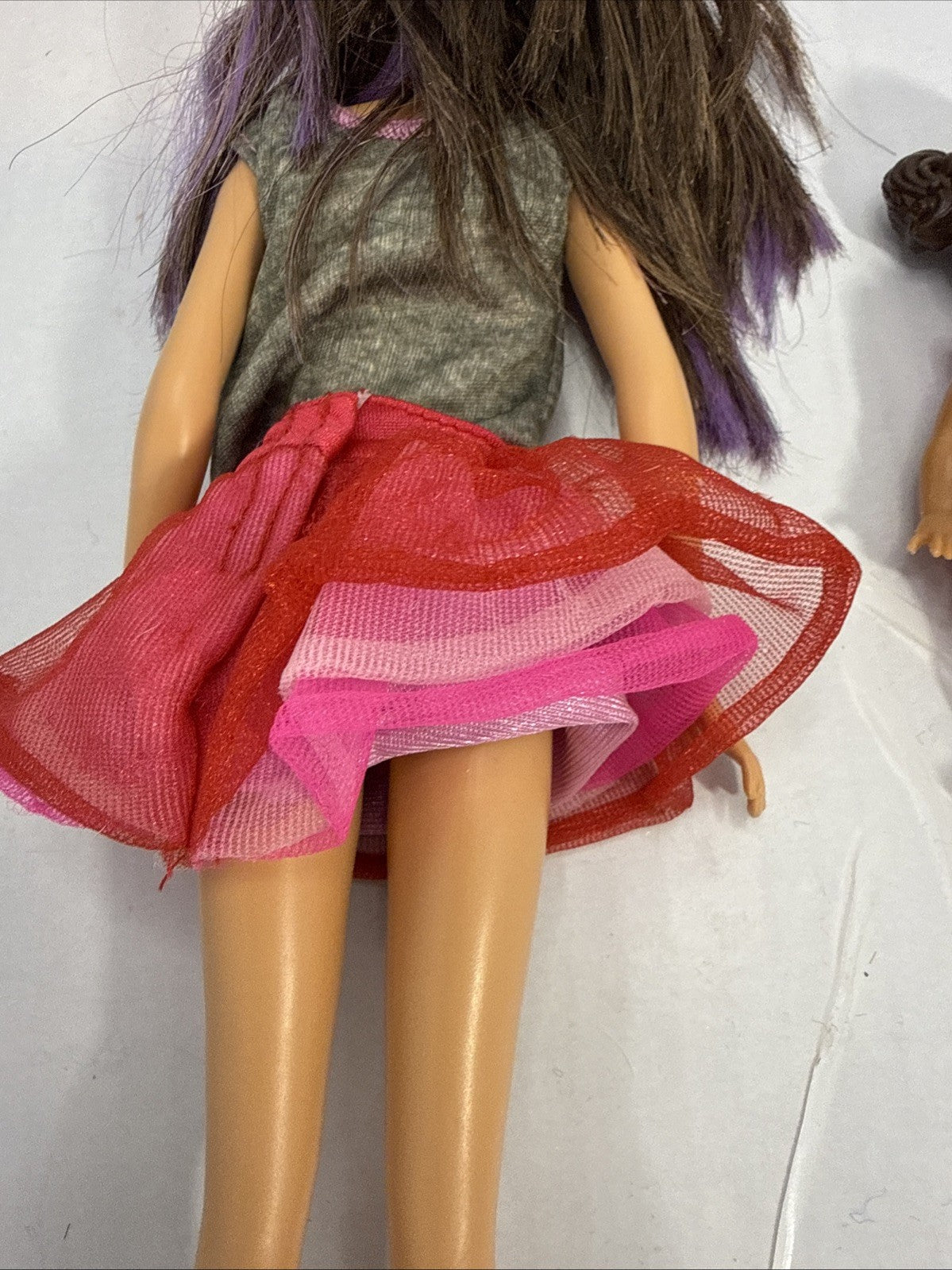 Barbie Skipper Babysitters Doll Purple Streak Hair Mattel Set Incomplete