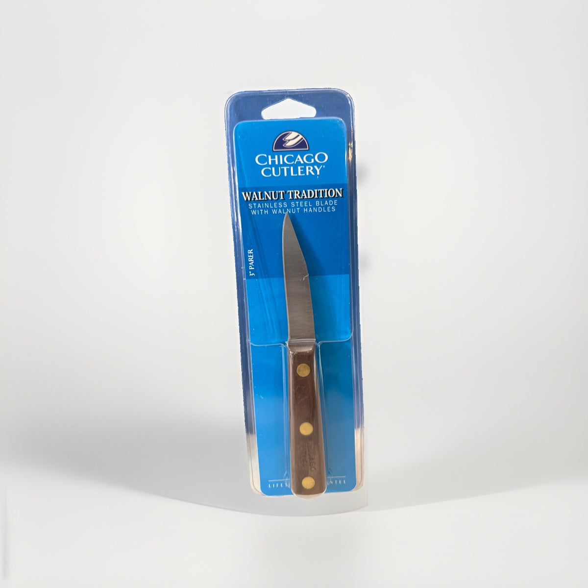Chicago Cutlery Walnut Tradition 100SP 3 Inch Paring Knife New Sealed Clamshell