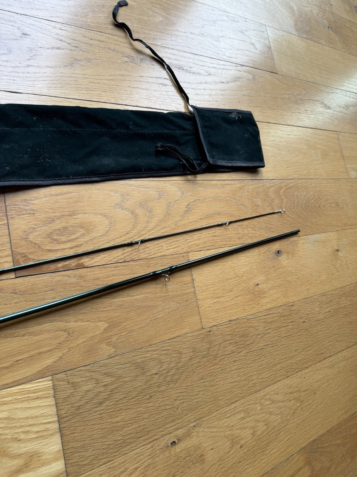 NEW TFO Lefty Kreh Signature Series I Fly Rod 8'6 2 Piece Green Felt Rod Sock